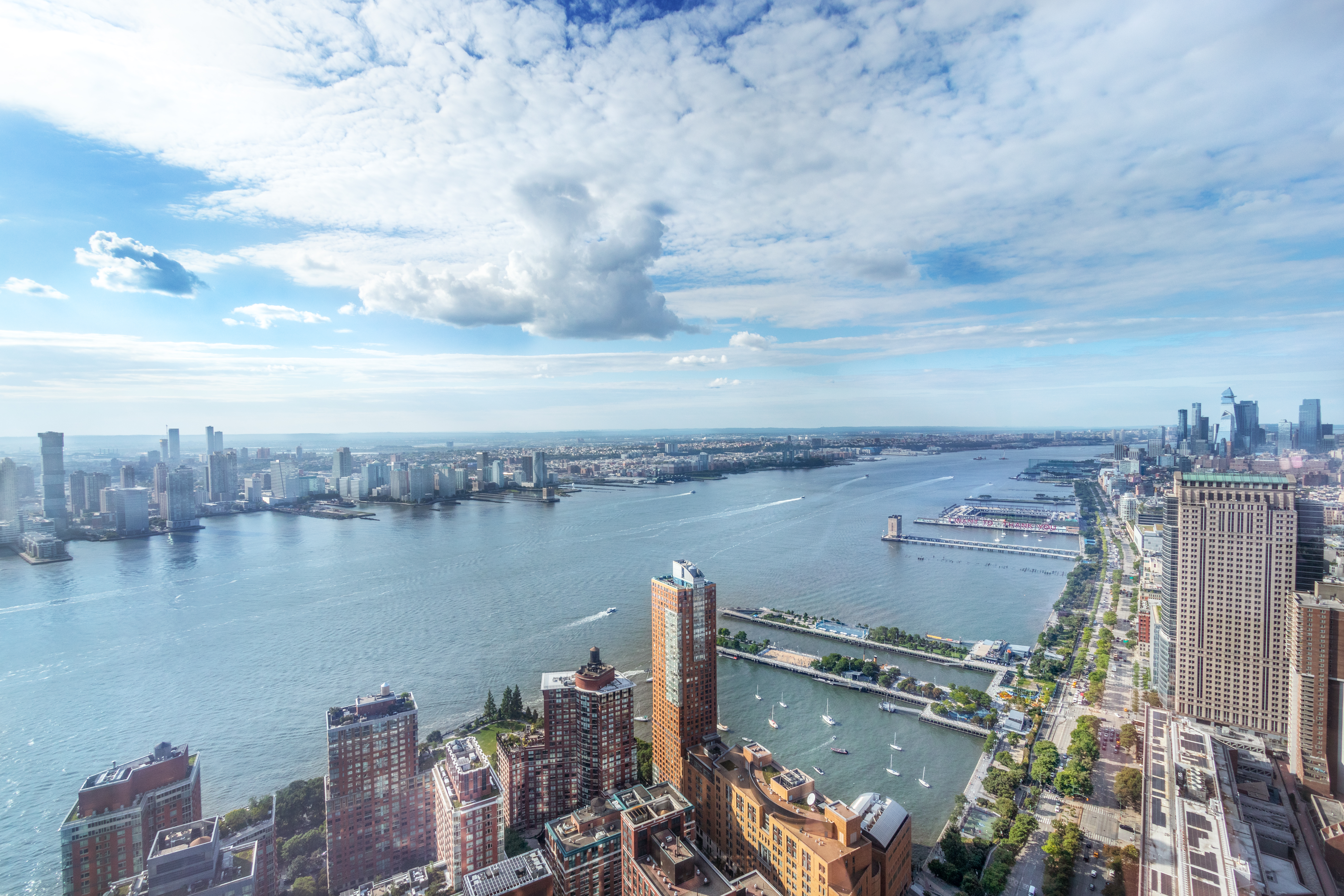 111 Murray Street, Unit 61W Manhattan, NY 10007 - Photo 17 of 35 a view of a lake from a balcony