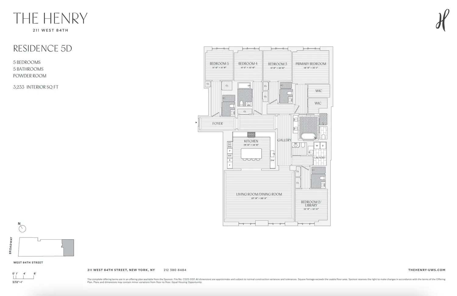 $8,800,000 | 211 West 84th Street, Unit 5D | Upper West Side