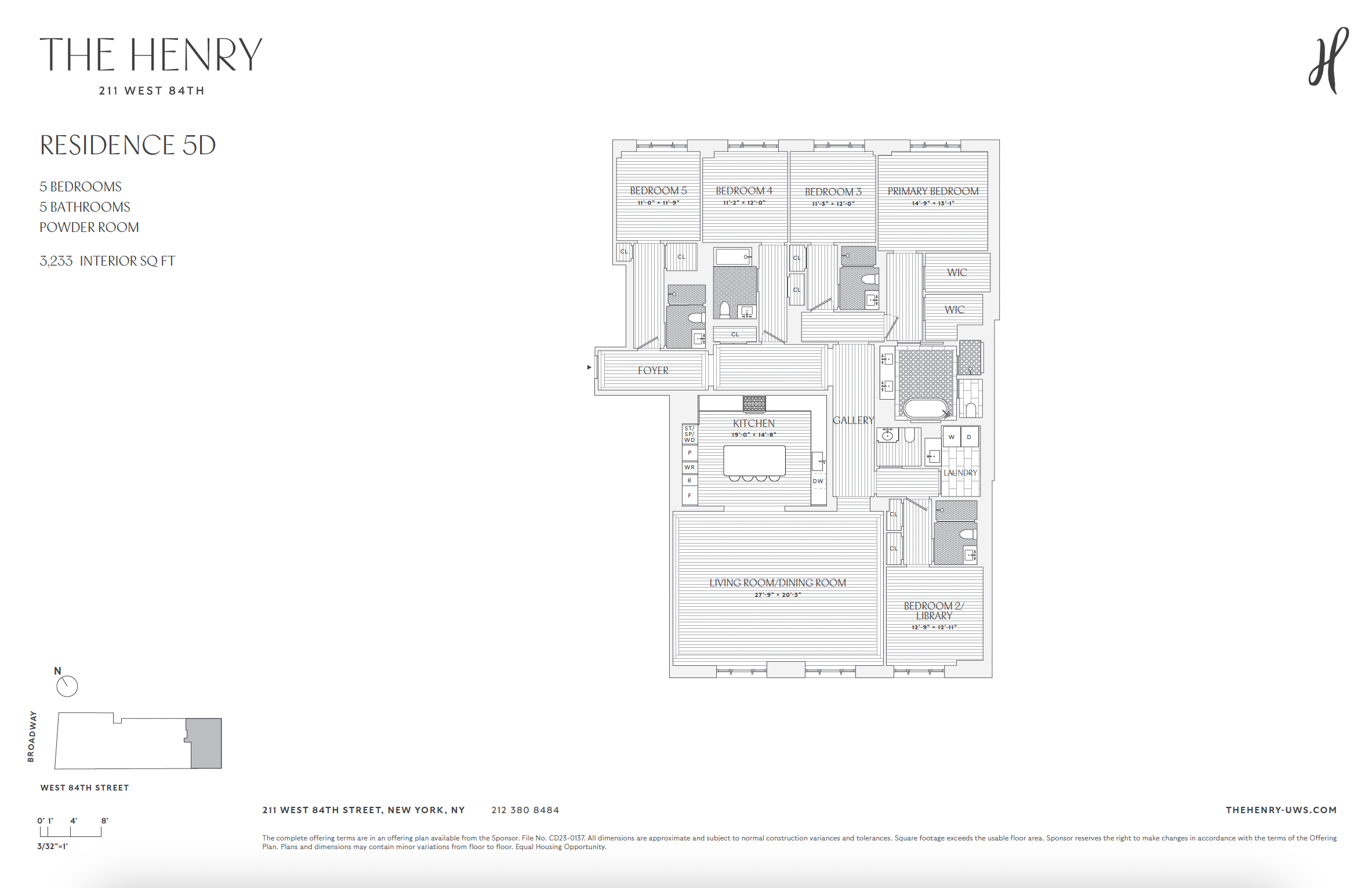 211 West 84th Street, Unit 5D Manhattan, NY 10024 - Photo 28 of 28 a picture of a floor plan