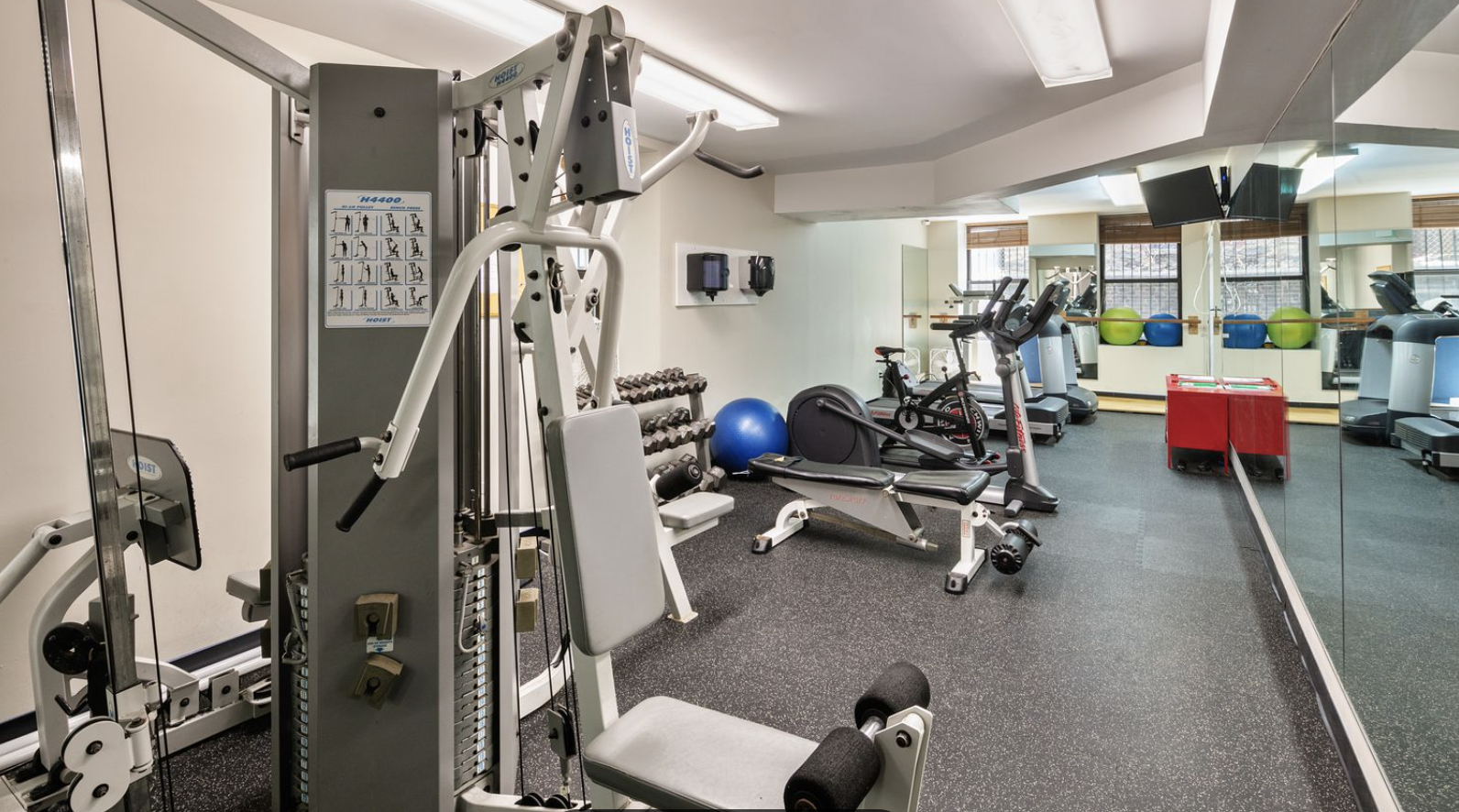 4 West 109th Street, Unit 6A Manhattan, NY 10025 - Photo 9 of 10 a view of a room with gym equipment