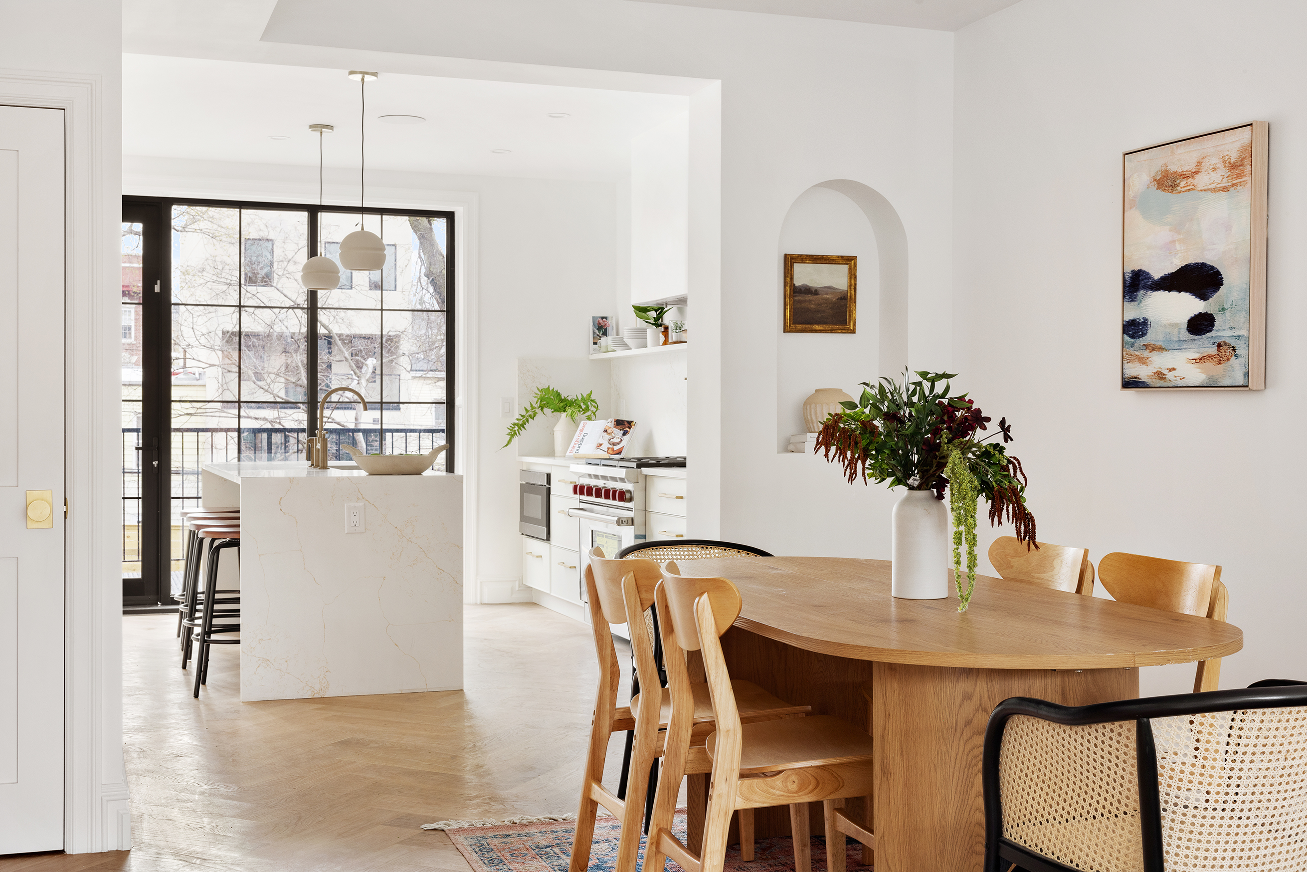557 Saint Marks Avenue Brooklyn, NY 11216 - Photo 4 of 13 a dining room with furniture and window