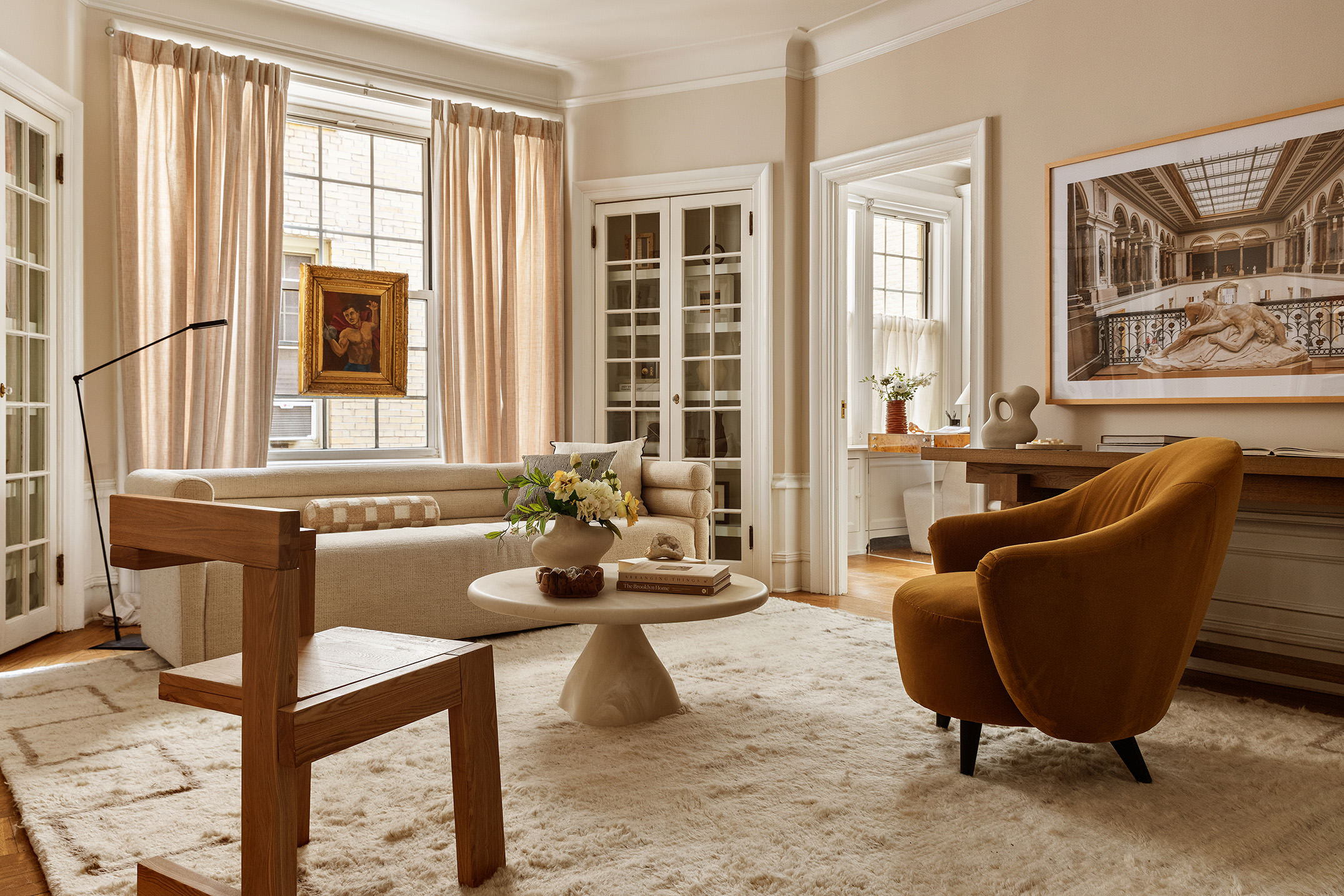 125 Prospect Park West, Unit 2E Brooklyn, NY 11215 - Photo 2 of 14 a living room with furniture and a large window