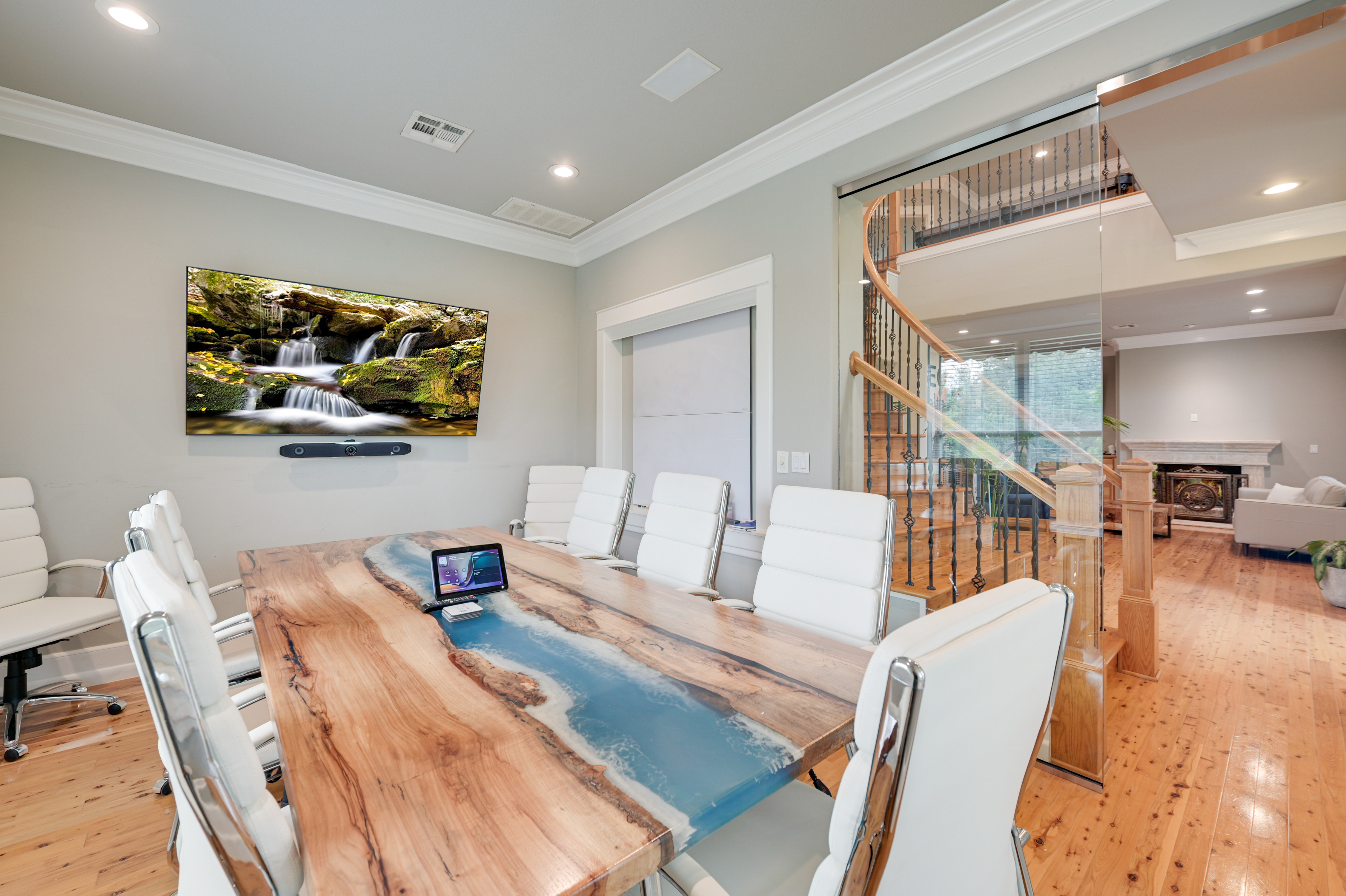 14913 Murfin Road Austin, TX 78734 - Photo 19 of 40 a living room with furniture and a flat screen tv