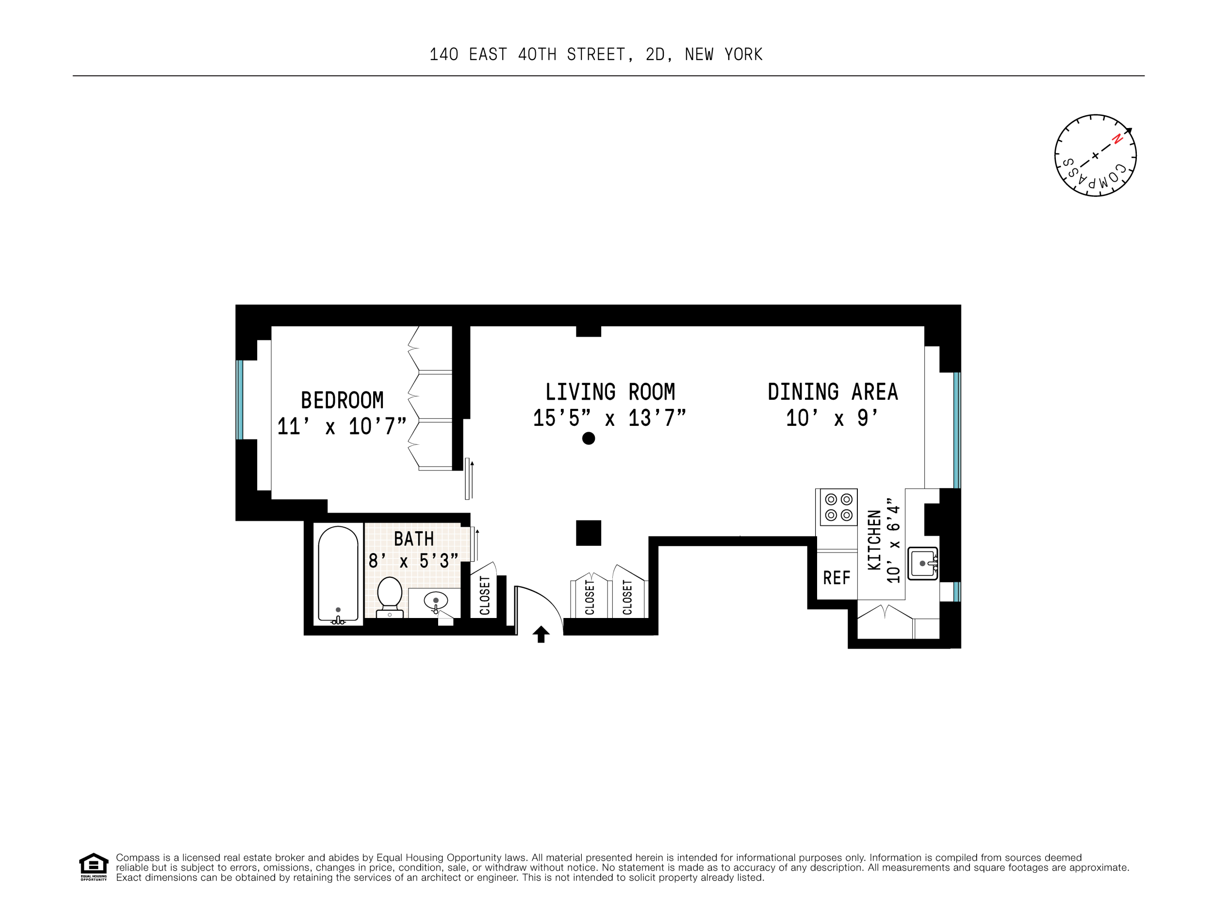 140 East 40th Street, Unit 2D Manhattan, NY 10016 - Photo 8 of 8 Gallery Image 8