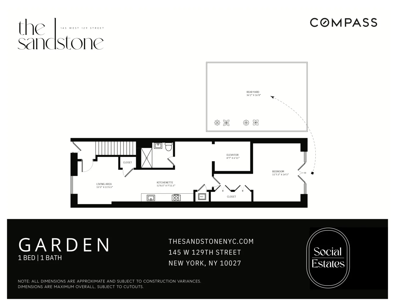 $999,000 | 145 West 129th Street, Unit 1 | Central Harlem