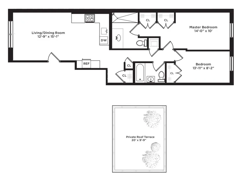 94 Lefferts Place, Unit 2 Brooklyn, NY 11238 - Photo 10 of 10 a picture of a book and a bed