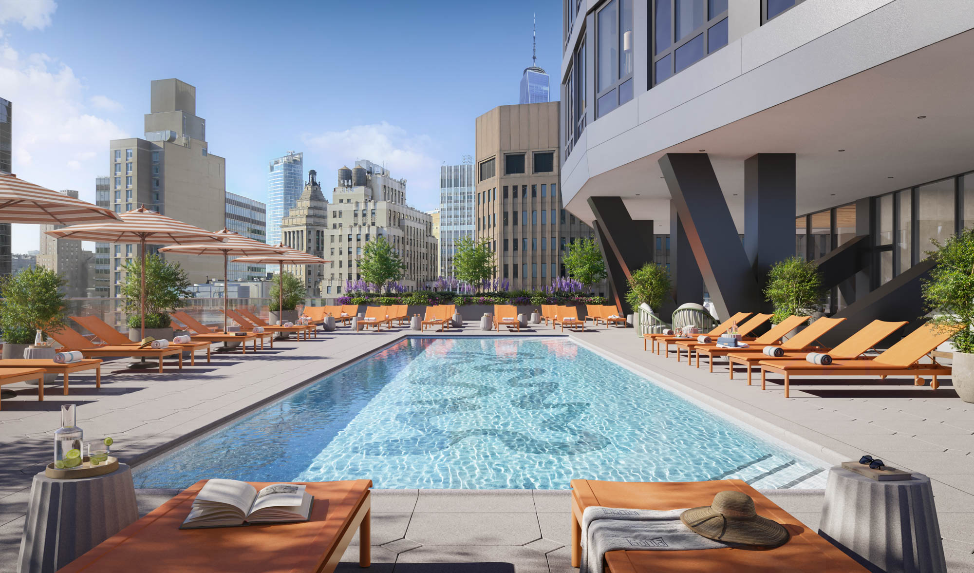 25 Water Street, Unit 1720 Manhattan, NY 10004 - Photo 10 of 20 a view of outdoor space with seating area