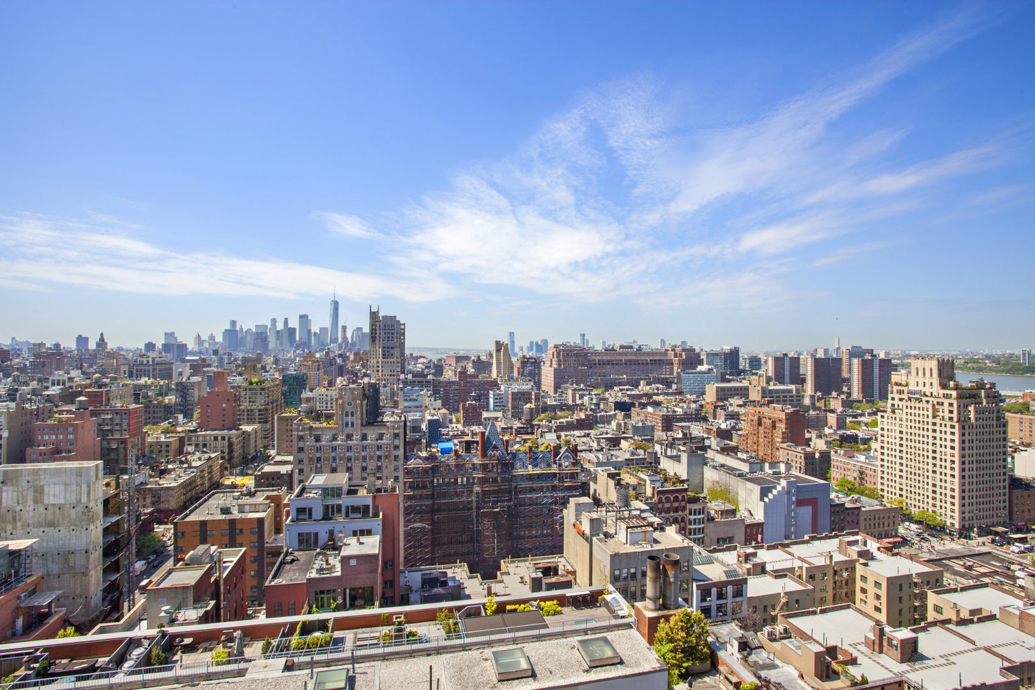 252 7th Avenue, Unit 9X Manhattan, NY 10001 - Photo 19 of 26 an aerial view of a city with lots of residential buildings