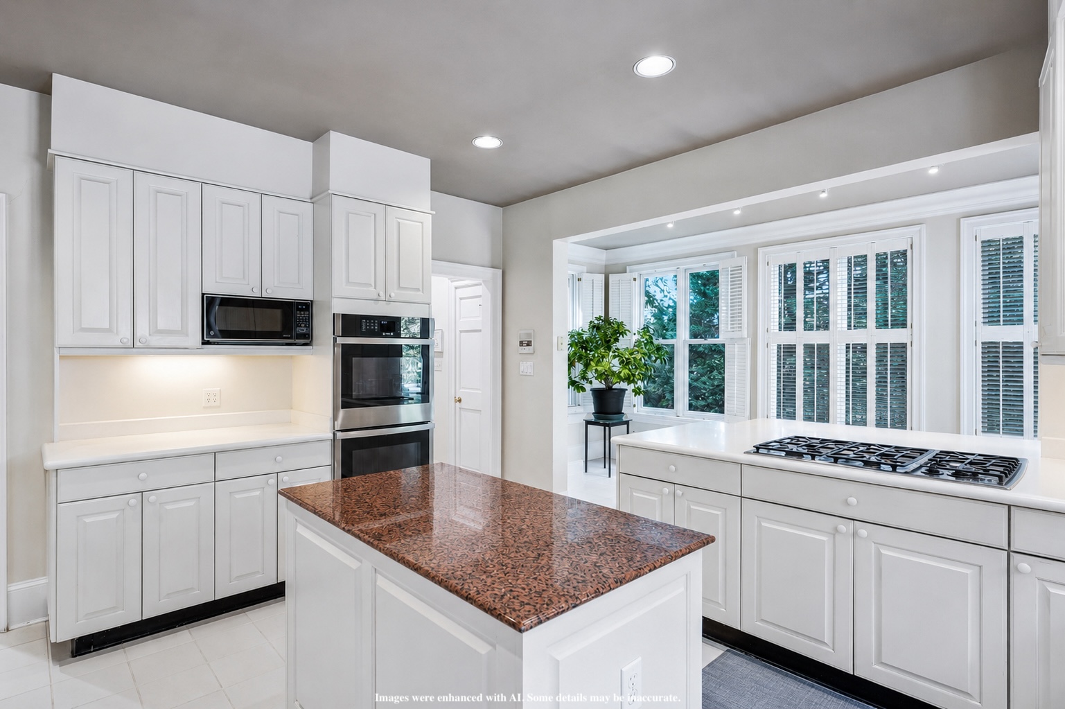 4753 Reservoir Road Northwest Washington, DC 20007 - Photo 13 of 51 a kitchen with granite countertop a sink stove and cabinets