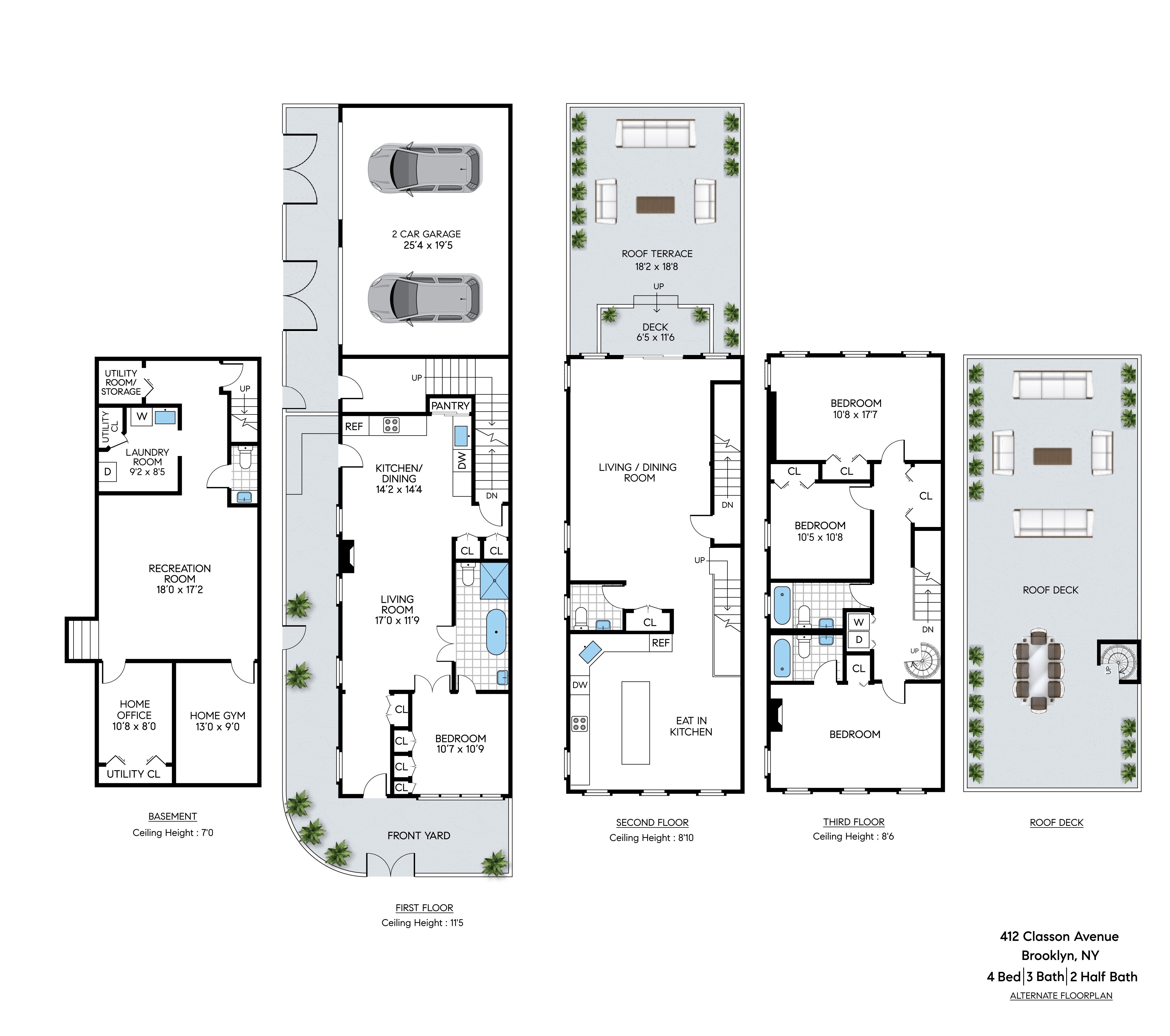 412 Classon Avenue Brooklyn, NY 11238 - Photo 30 of 30 view of balcony with furniture