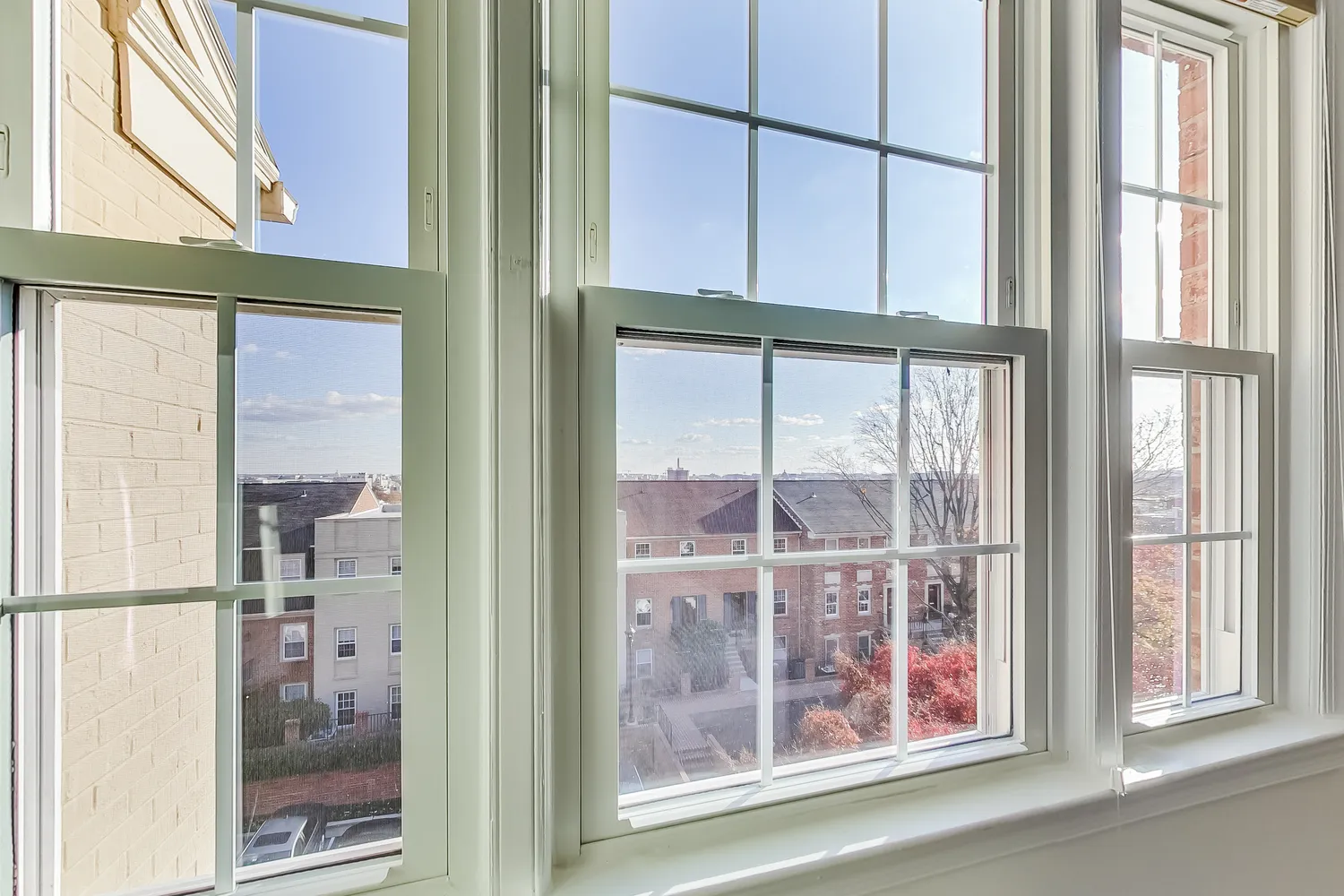 a view of a window of a house