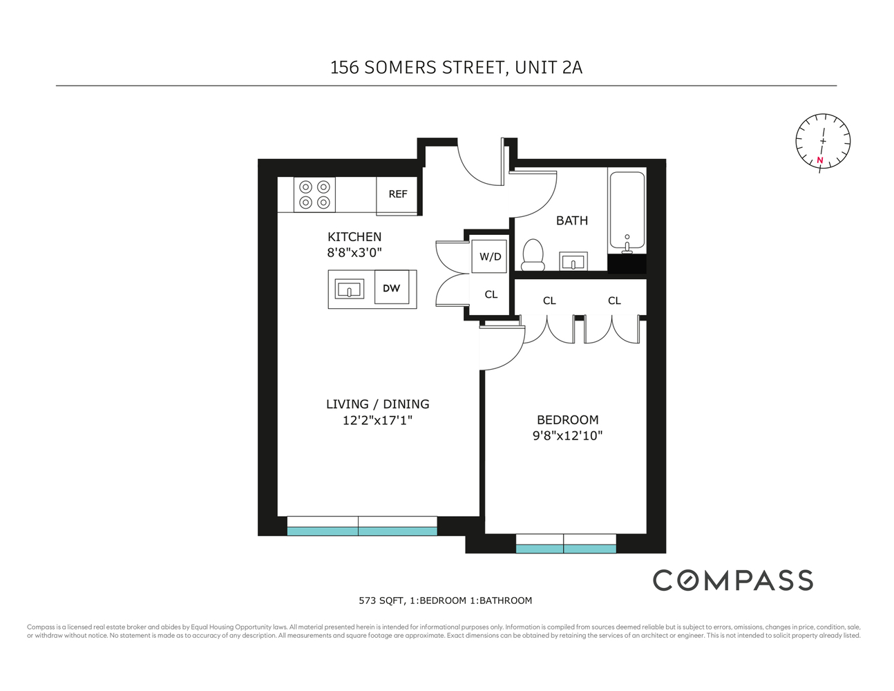 156 Somers Street, Unit 2A Brooklyn, NY 11233 - Photo 8 of 8 a picture of a bench in a white building