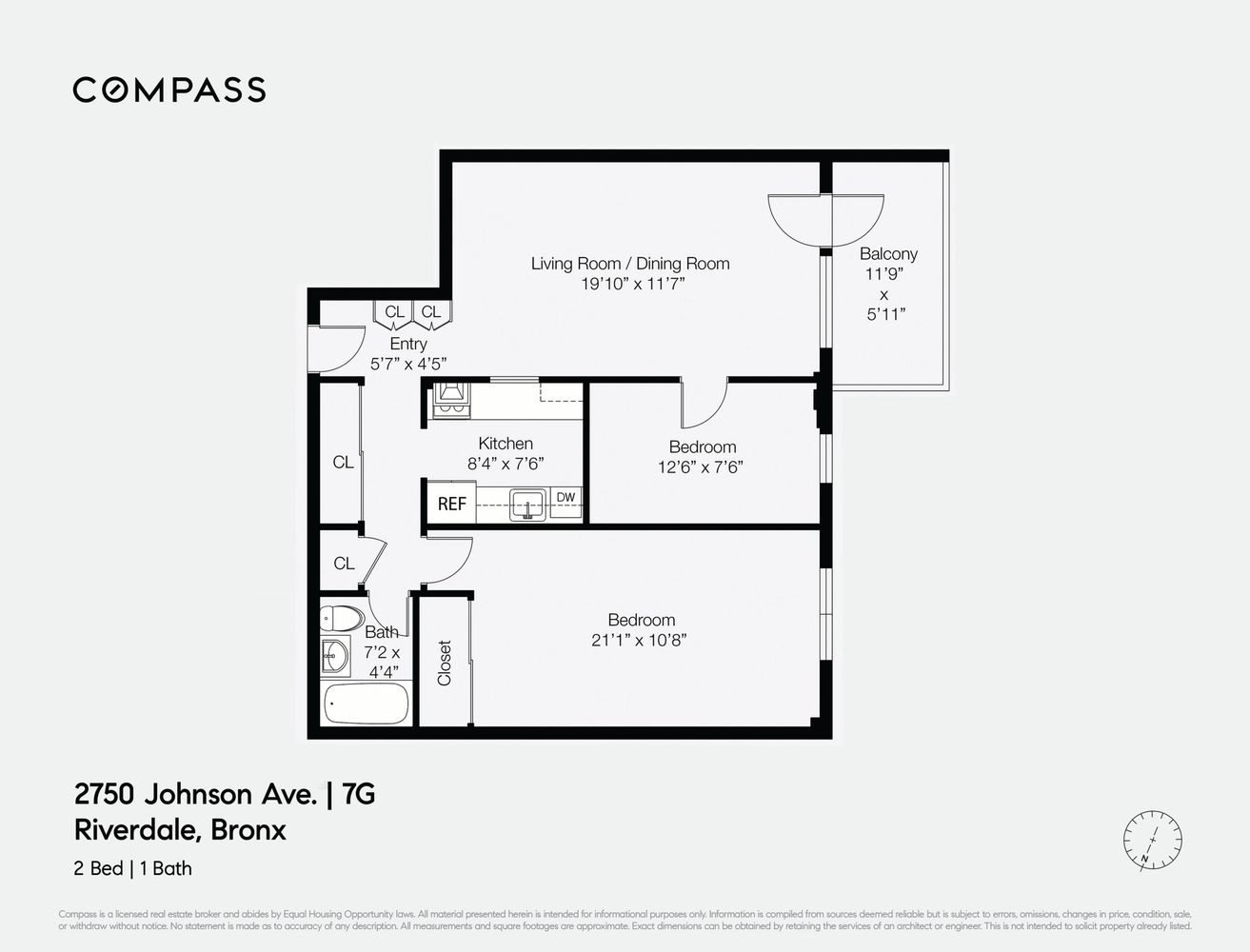 $350,000 | 2750 Johnson Avenue, Unit 7G | Spuyten Duyvil