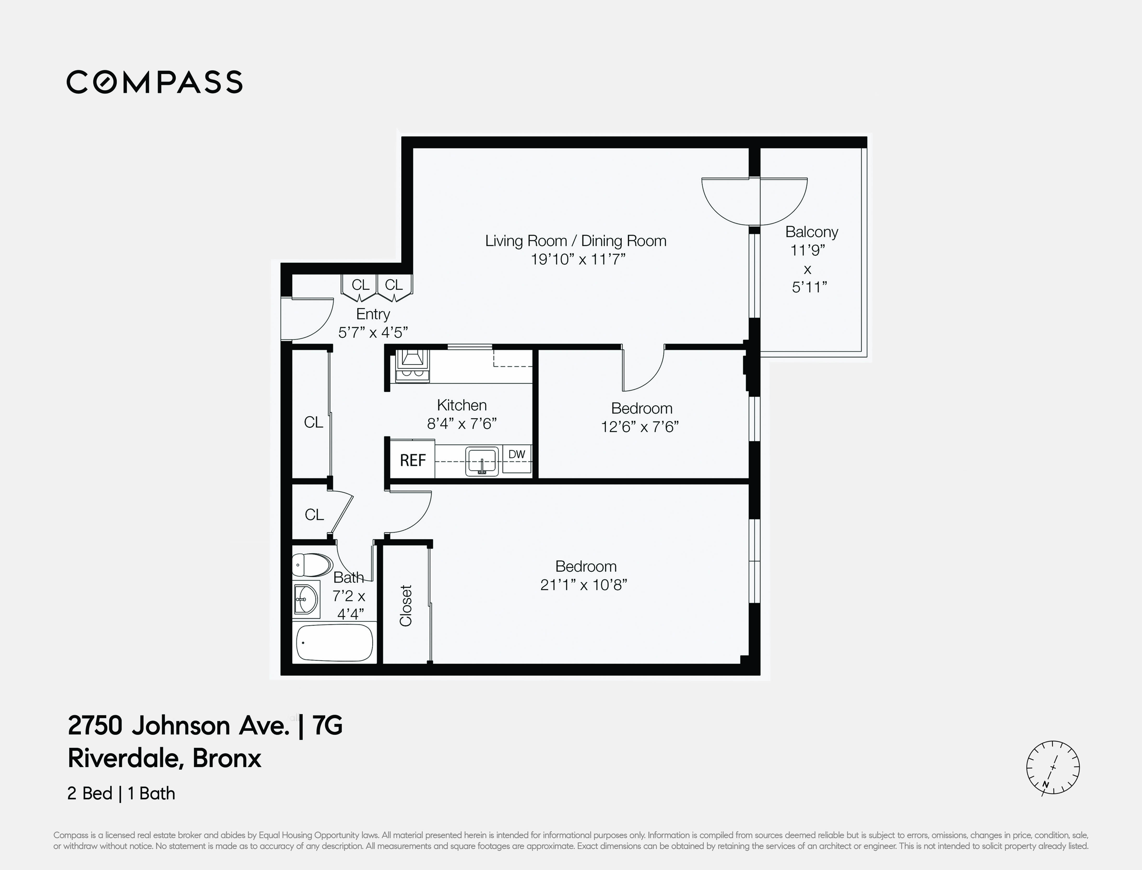 2750 Johnson Avenue, Unit 7G Bronx, NY 10463 - Photo 12 of 12 a picture of a rug with a white wall and a picture