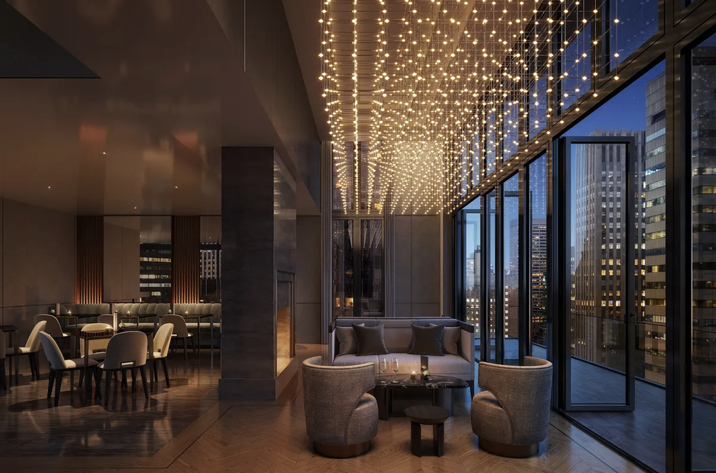 685 5th Avenue, Unit 6B Manhattan, NY 10022 - Photo 12 of 18 a living room with furniture and a potted plant