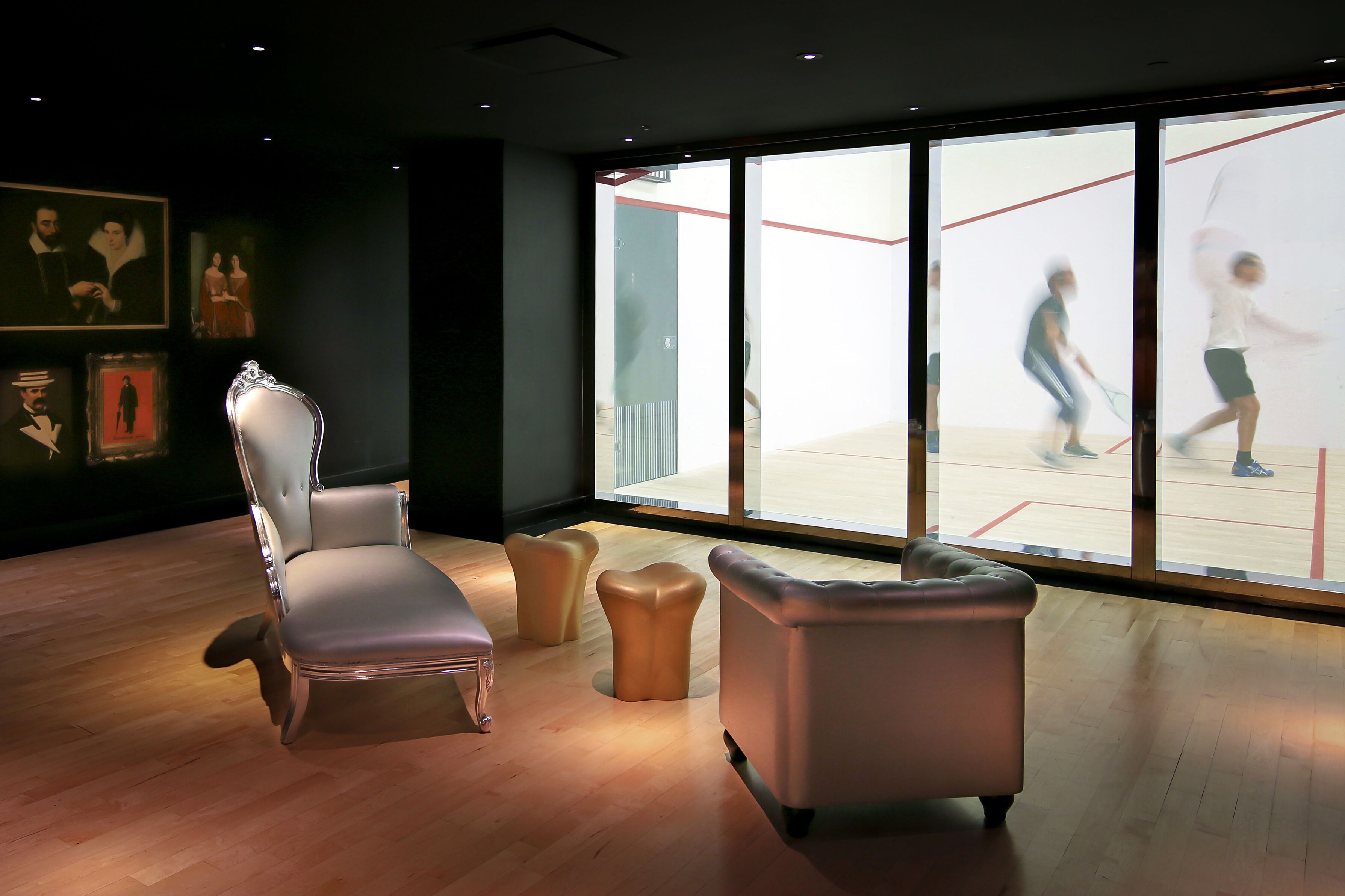 15 Broad Street, Unit 2108 Manhattan, NY 10005 - Photo 14 of 22 a living room with furniture and floor to ceiling window