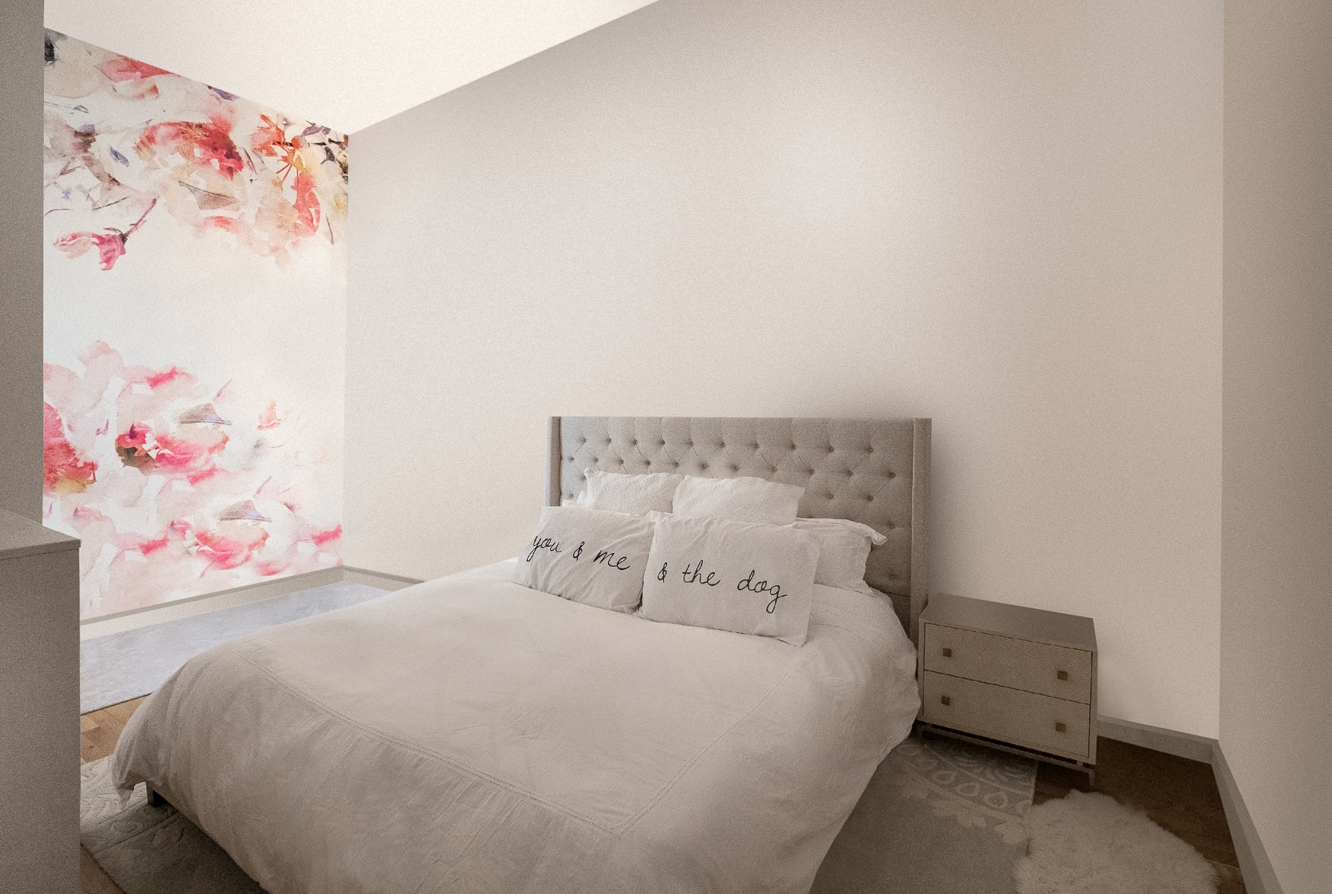 360 Furman Street, Unit 701 Brooklyn, NY 11201 - Photo 8 of 14 a bedroom with a bed and painting on the wall