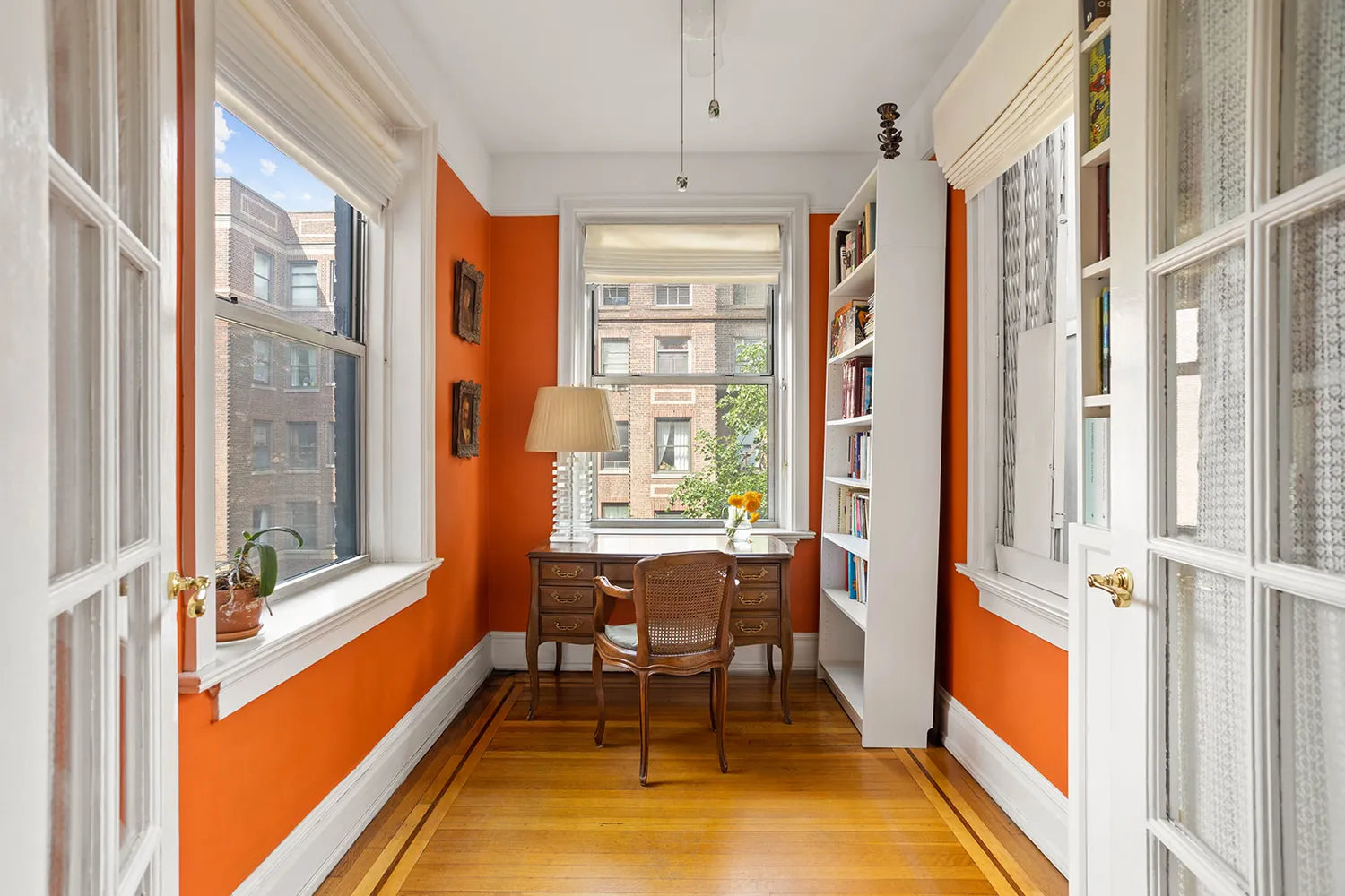 a room with furniture and a window