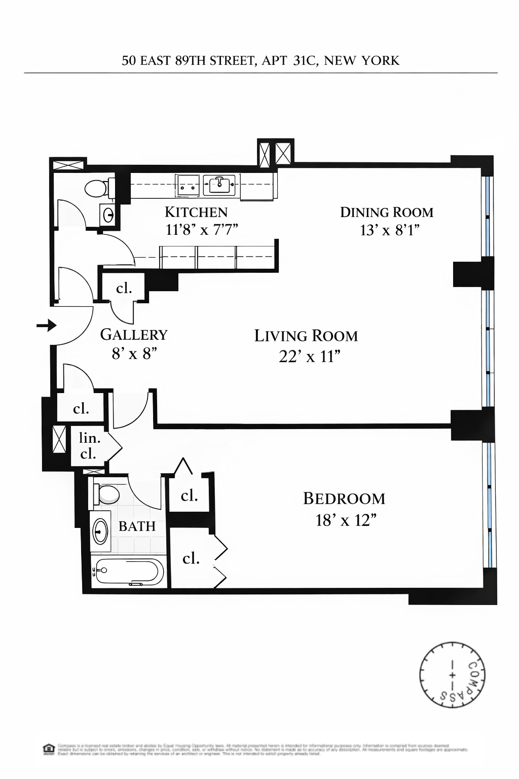50 East 89th Street, Unit 31C Manhattan, NY 10128 - Photo 17 of 18 a picture of a black and white photo