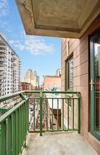 a view of city from balcony