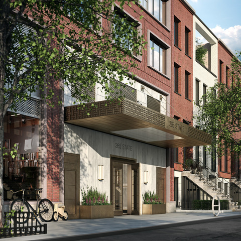 265 State Street, Unit PH02 Brooklyn, NY 11201 - Photo 20 of 31 a view of a building with a tree