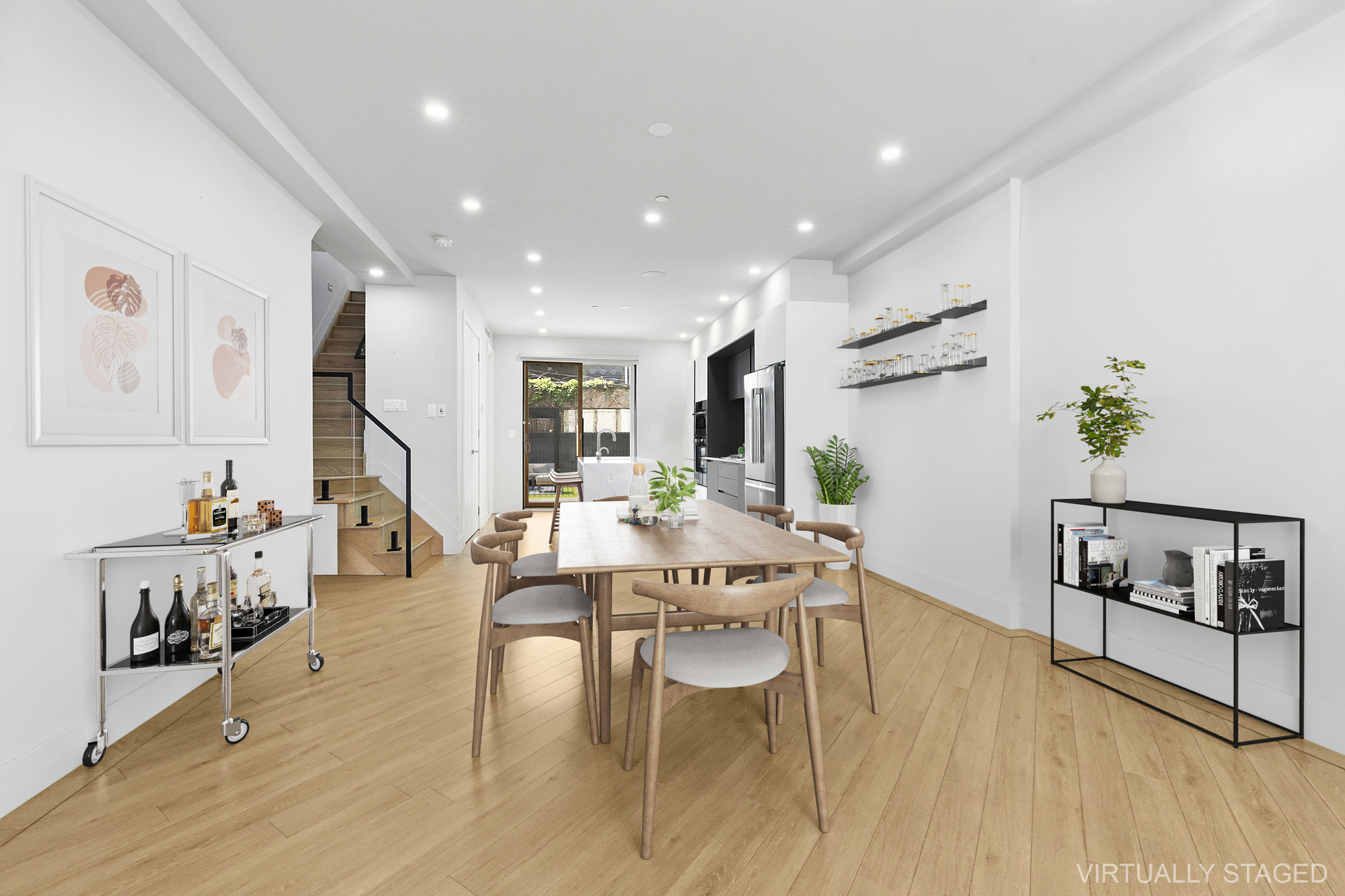 483 Hart Street, Unit 1 Brooklyn, NY 11221 - Photo 5 of 18 a view of a dining room with furniture window and wooden floor