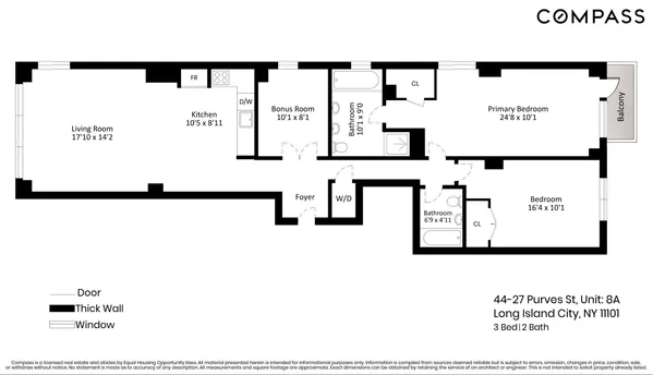$1,400,000 | 44-27 Purves Street, Unit 8A | Long Island City