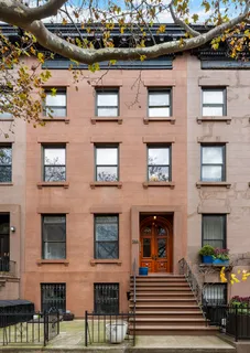 a front view of a multi story building