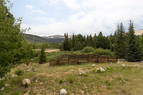 a view of a lake with a mountain in the background