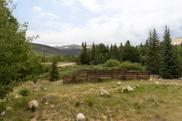 a view of a lake with a mountain in the background