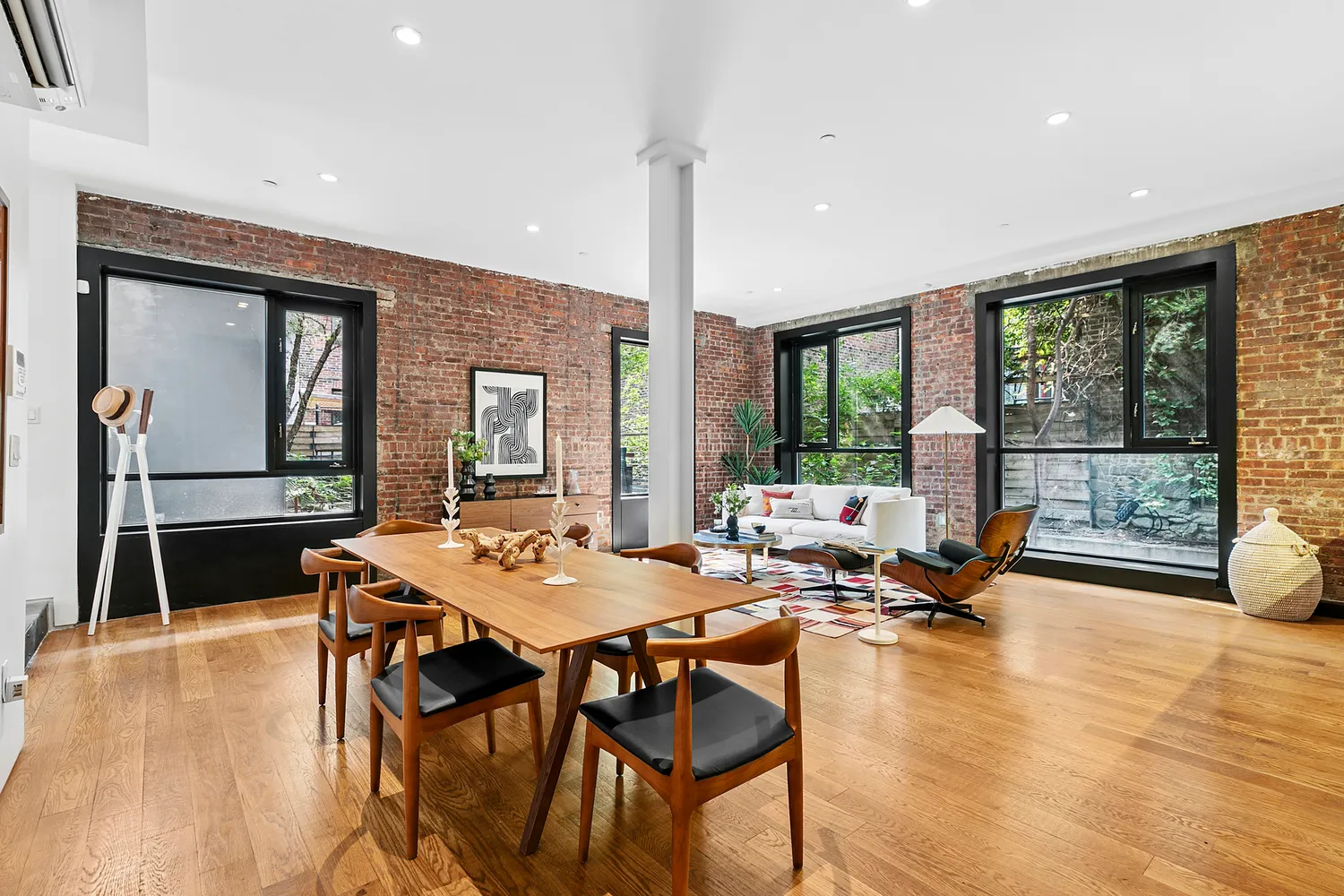 a outdoor space with furniture and window