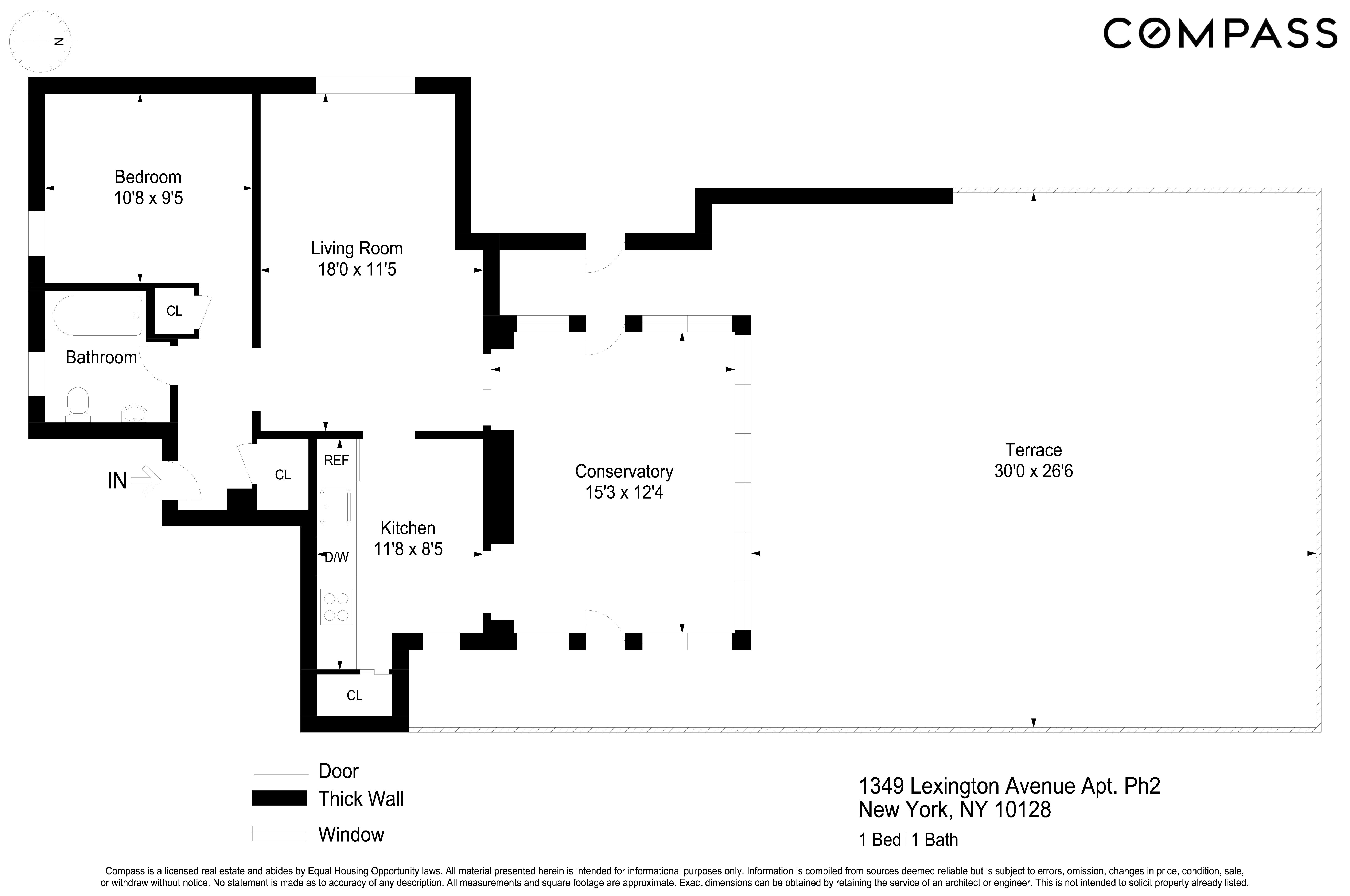 1349 Lexington Avenue, Unit PH2 Manhattan, NY 10128 - Photo 18 of 18 a picture of a floor plan