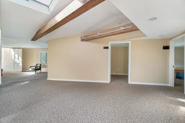 a view of a livingroom with an empty space