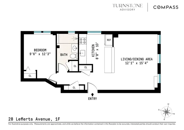 $2,800 | 28 Lefferts Avenue, Unit 1F | Prospect Lefferts Gardens