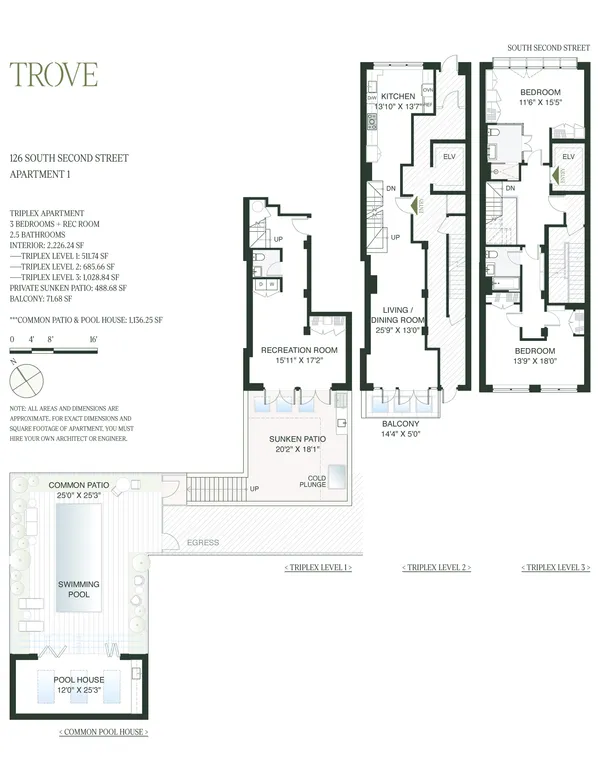 $3,299,000 | 126 South 2nd Street, Unit GARDEN | Williamsburg