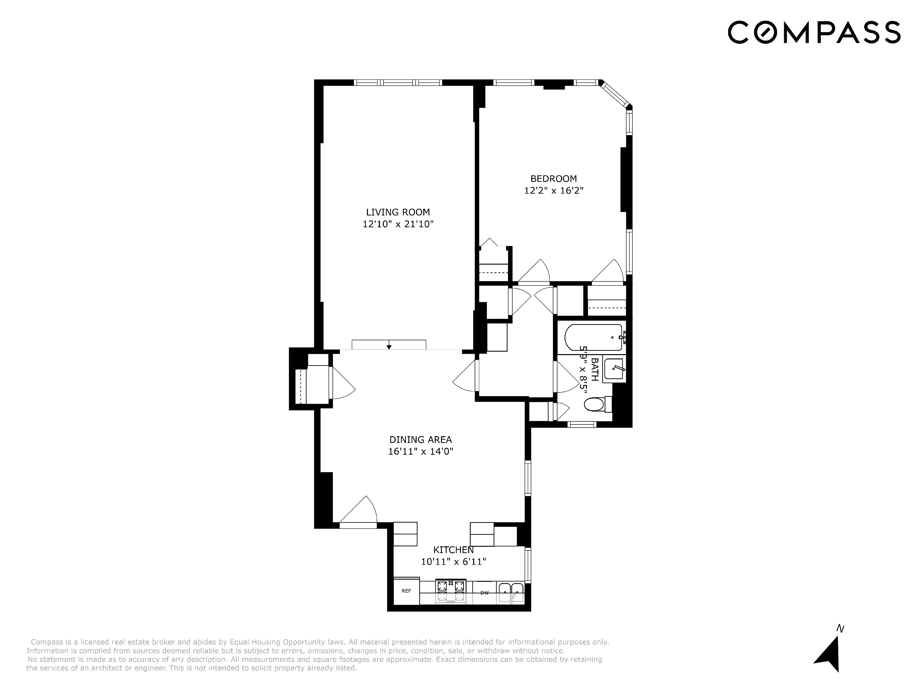 180 Cabrini Boulevard, Unit 98 Manhattan, NY 10033 - Photo 7 of 7 a picture of a floor plan
