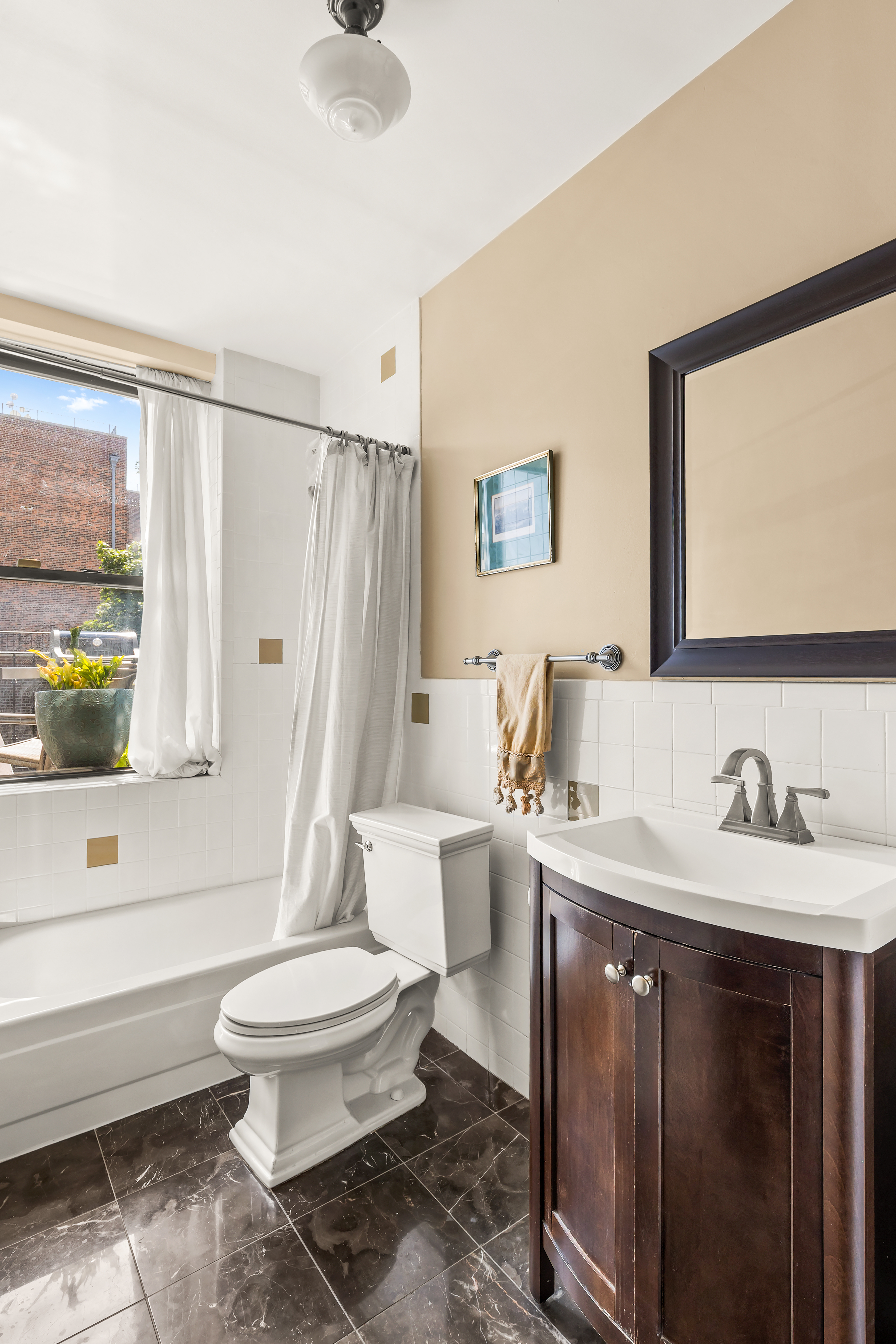 124 Carroll Street, Unit 2 Brooklyn, NY 11231 - Photo 10 of 13 a bathroom with a sink toilet and shower