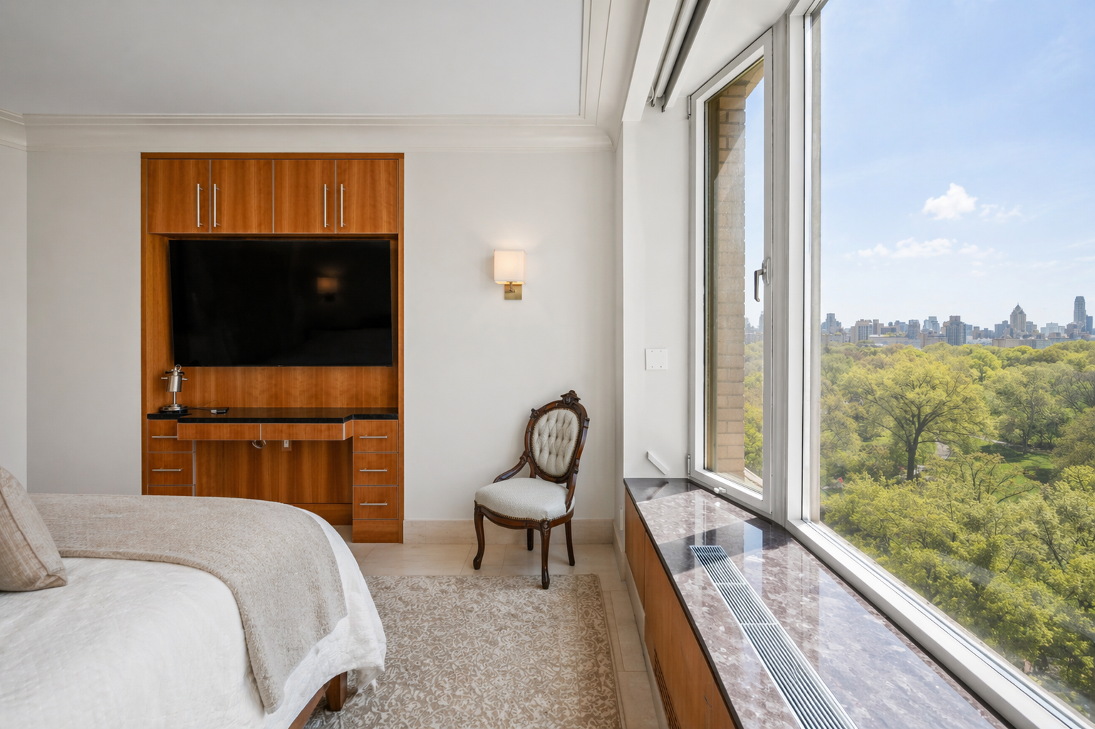 279 Central Park West, Unit 11B Manhattan, NY 10024 - Photo 11 of 24 a bedroom with a bed and window