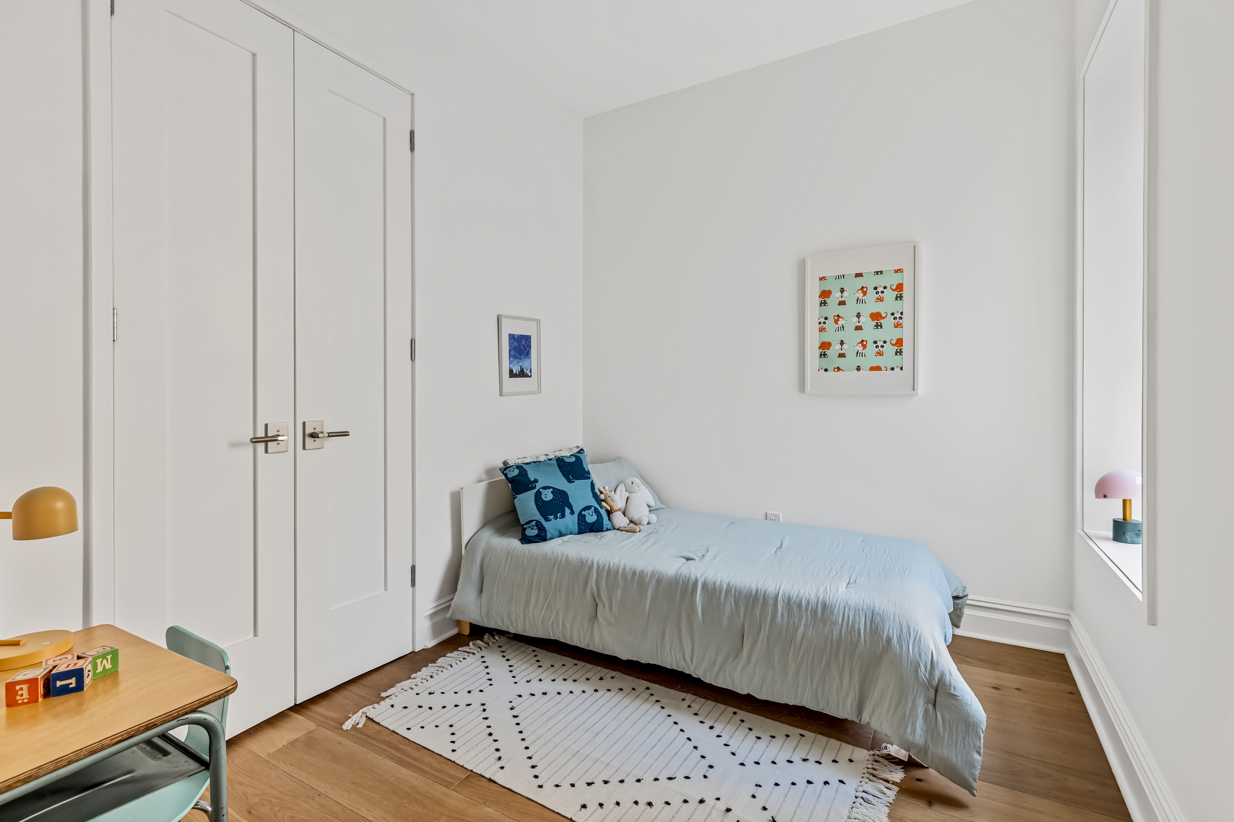 744 Park Place, Unit 4A Brooklyn, NY 11216 - Photo 9 of 13 a bedroom with a bed and a window