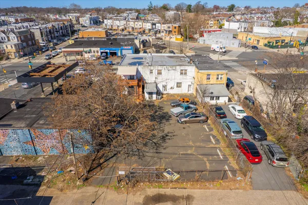 a view of a wooden door with a wooden floor