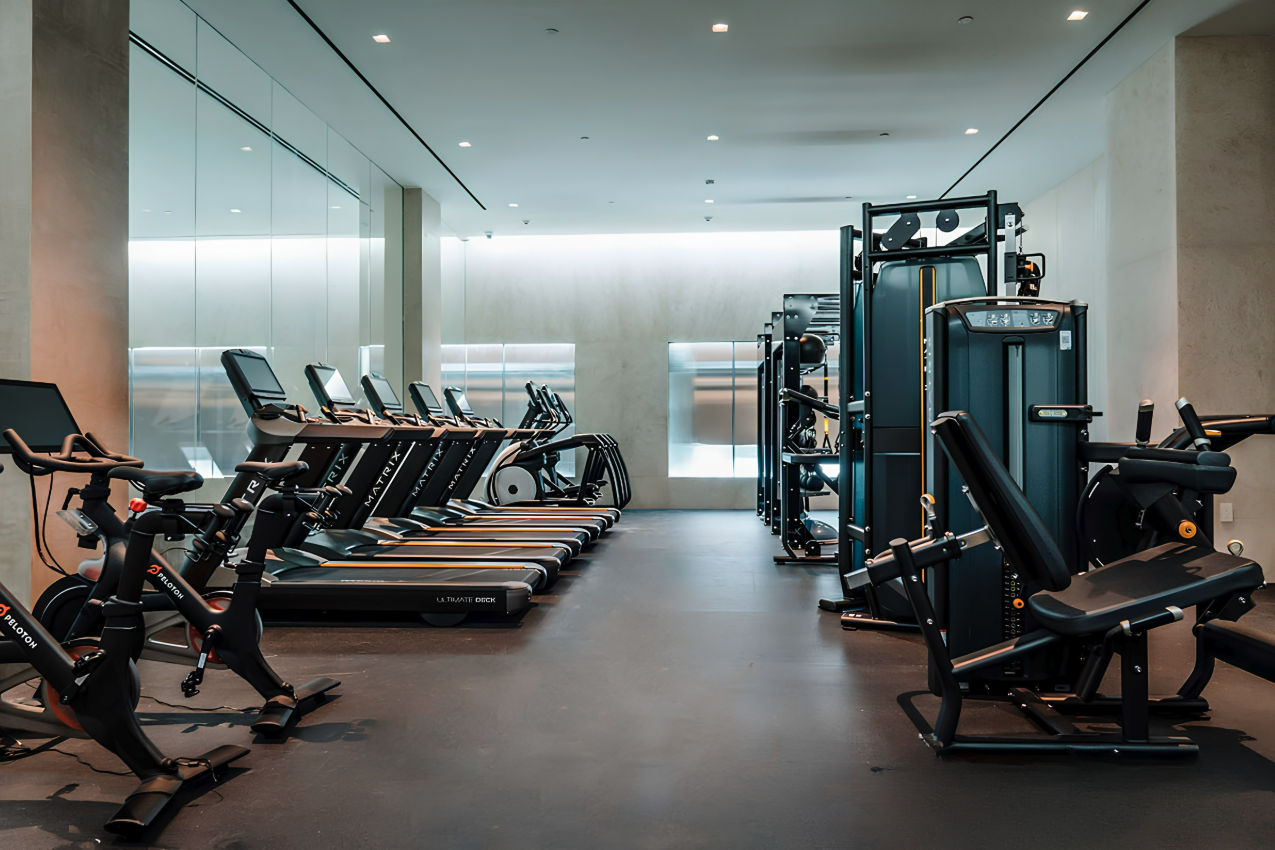 121 East 22nd Street, Unit N1702 Manhattan, NY 10010 - Photo 17 of 27 a view of a room with gym equipment