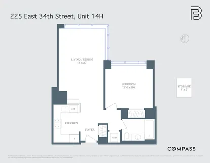 $1,150,000 | 225 East 34th Street, Unit 14H | Murray Hill