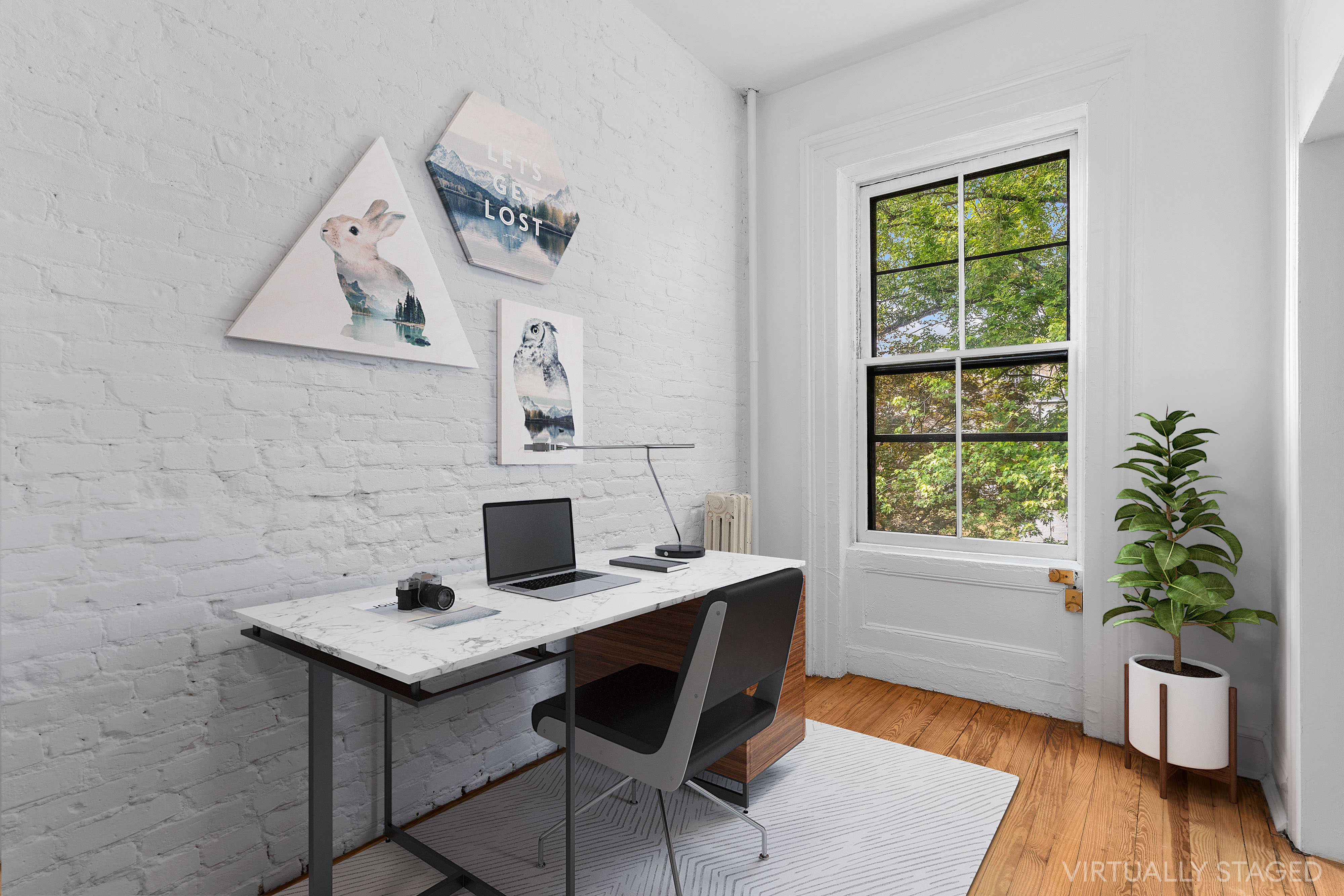 168 Dean Street, Unit 2 Brooklyn, NY 11217 - Photo 4 of 7 a workspace with furniture and window