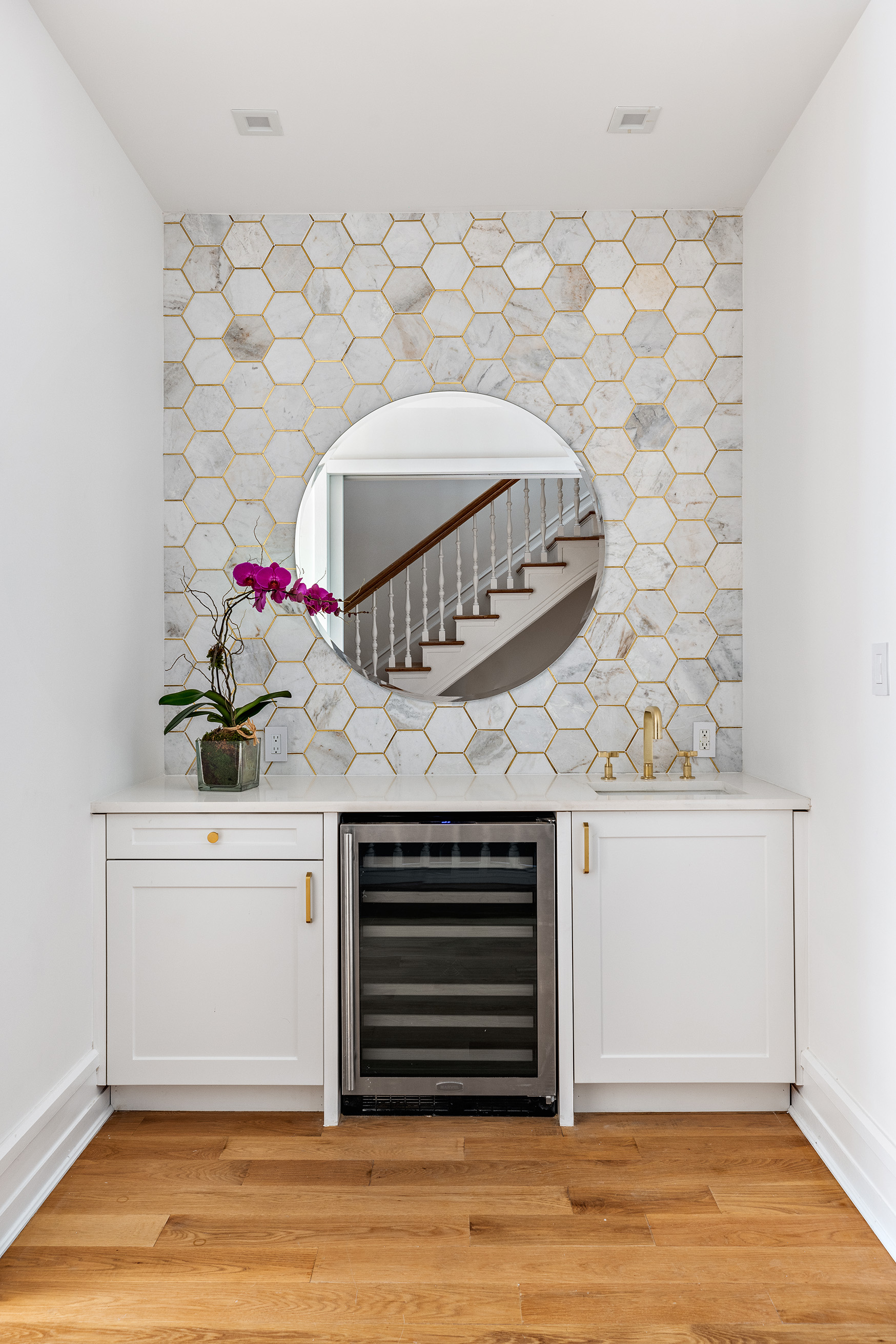 25 East 94th Street Manhattan, NY 10128 - Photo 25 of 33 a bathroom with a sink and a mirror