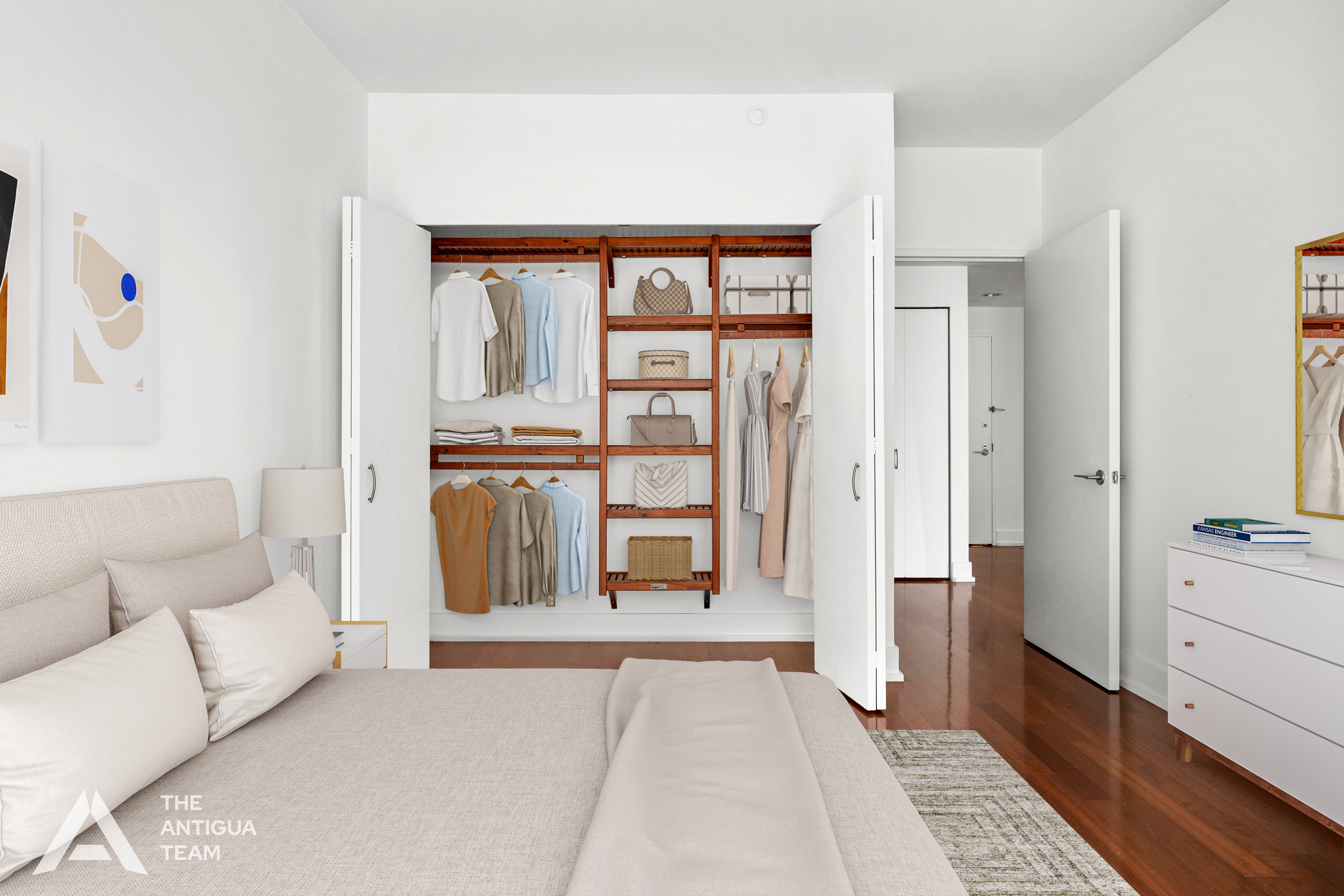 350 West 42nd Street, Unit 12C Manhattan, NY 10036 - Photo 6 of 21 a living room with furniture and a large window