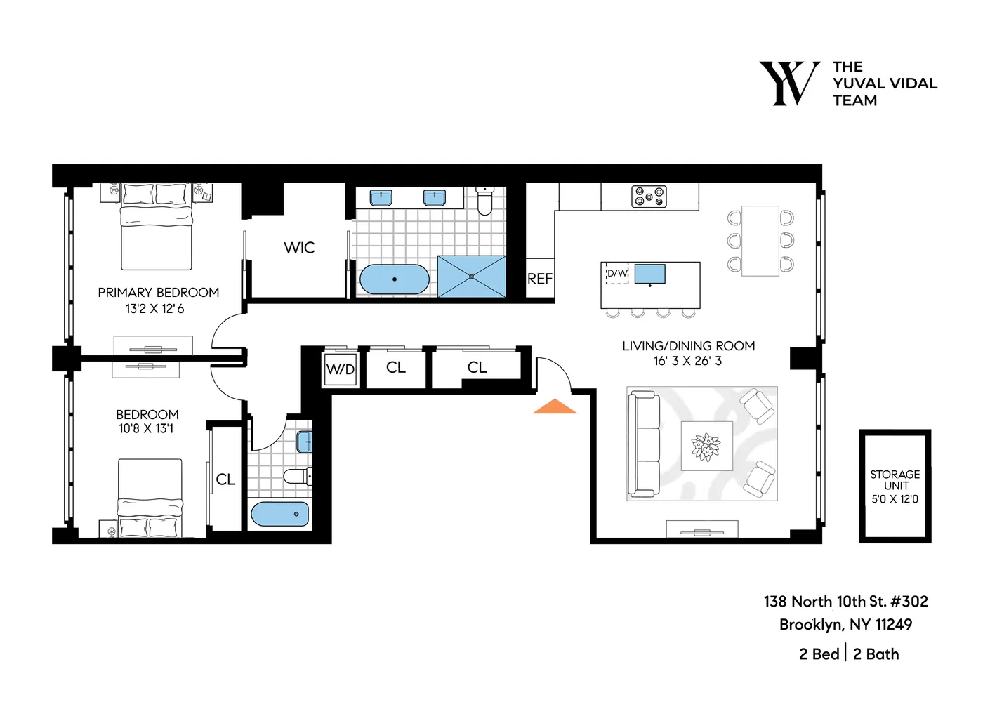 $2,750,000 | 138 North 10th Street, Unit 302 | Williamsburg