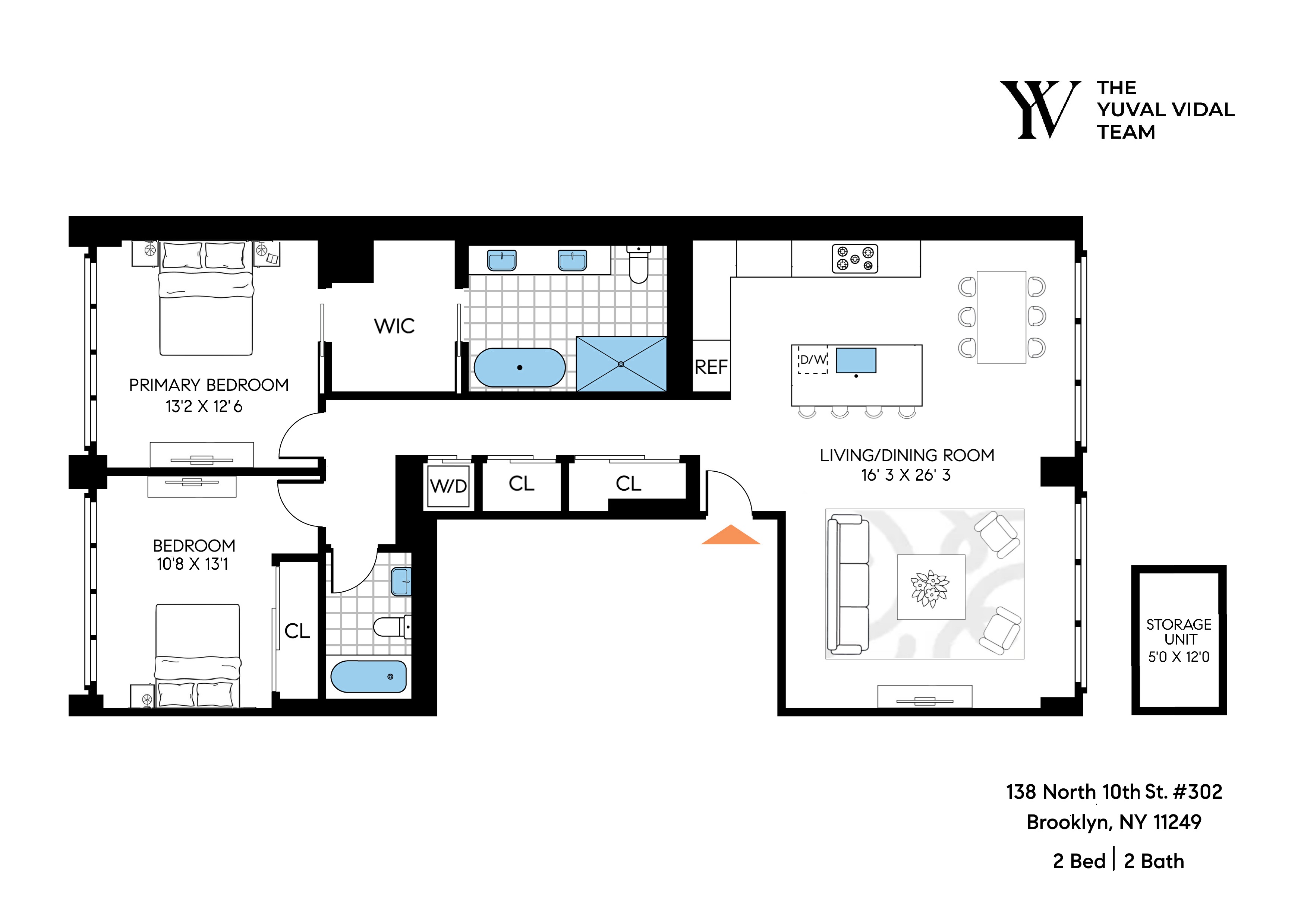 138 North 10th Street, Unit 302 Brooklyn, NY 11249 - Photo 15 of 15 a picture of a book and a bed