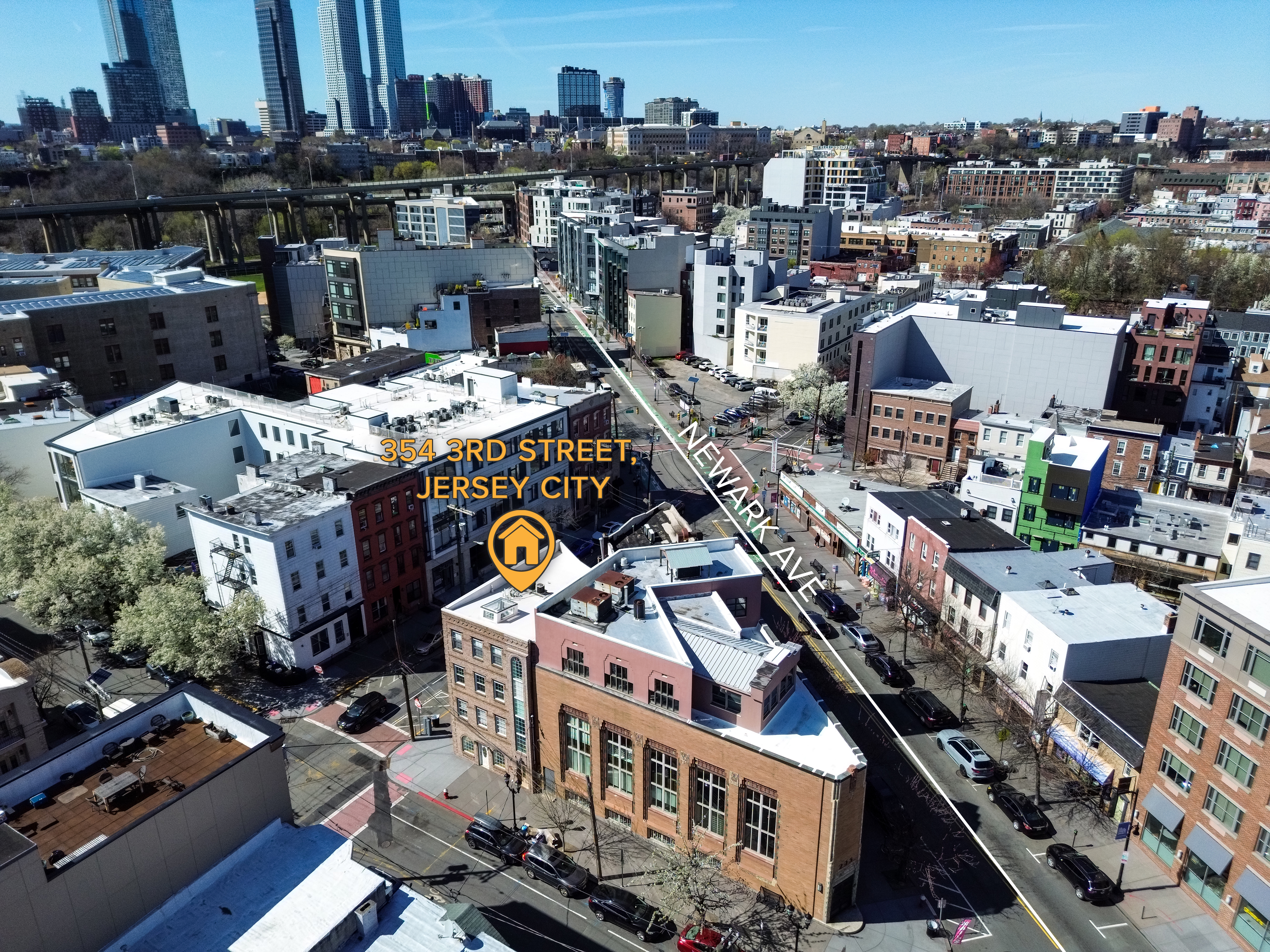 354 3rd Street Jersey City, NJ 07302 - Photo 2 of 15 a picture of city view