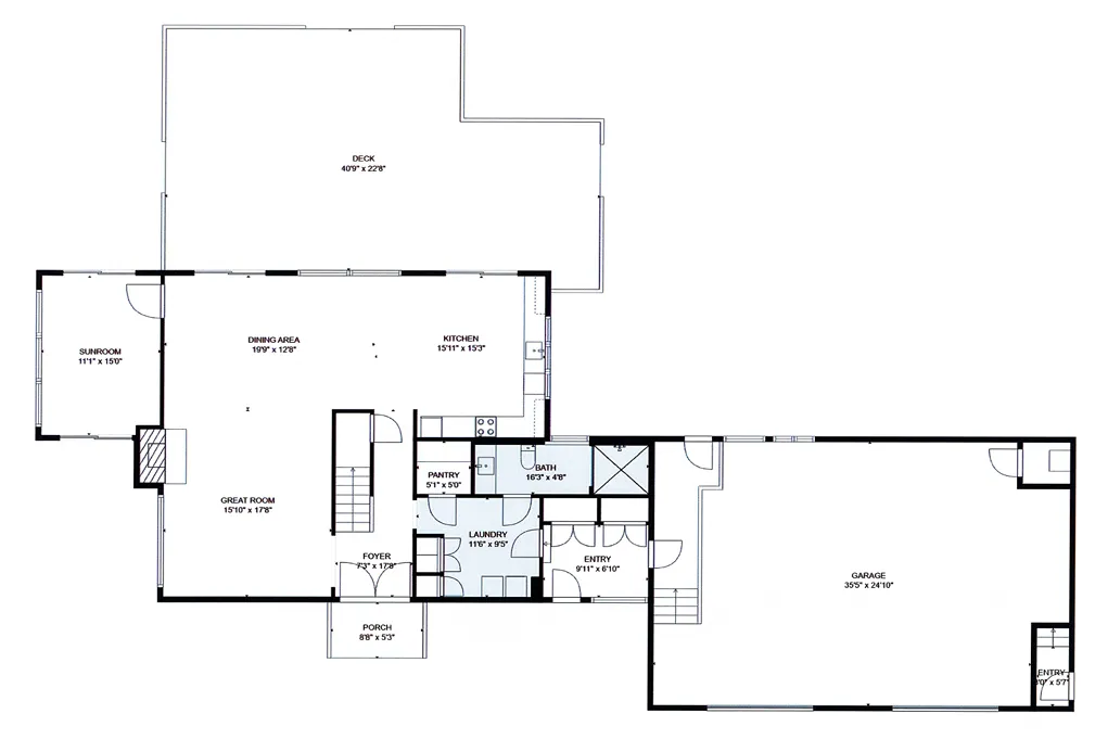 a picture of a floor plan