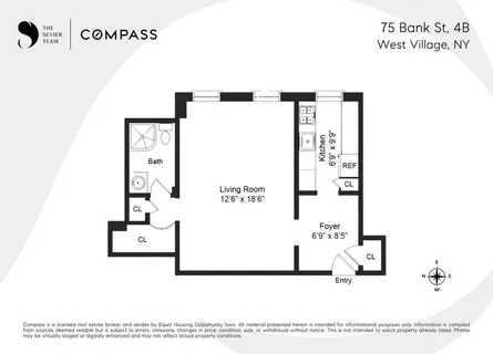 $685,000 | 75 Bank Street, Unit 4B | West Village